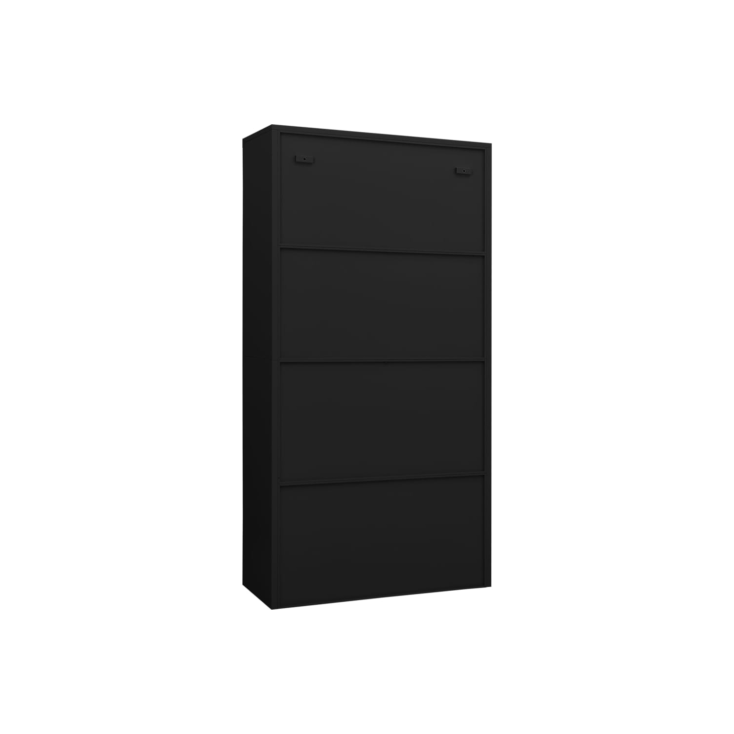 Armoire à casier VisdaXL en acier noir 90 x 40 x 40 x 180 cm