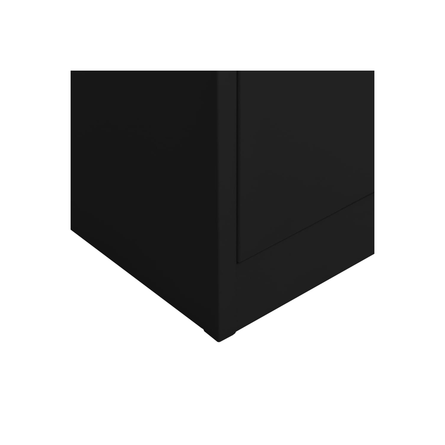 Armoire à casier VisdaXL en acier noir 90 x 40 x 40 x 180 cm