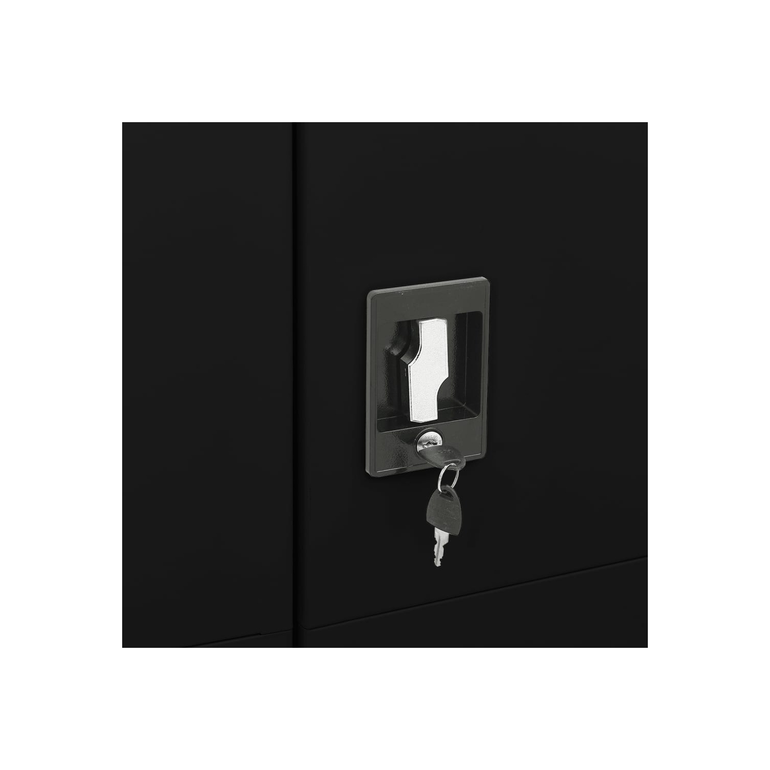 Armoire à casier VisdaXL en acier noir 90 x 40 x 40 x 180 cm