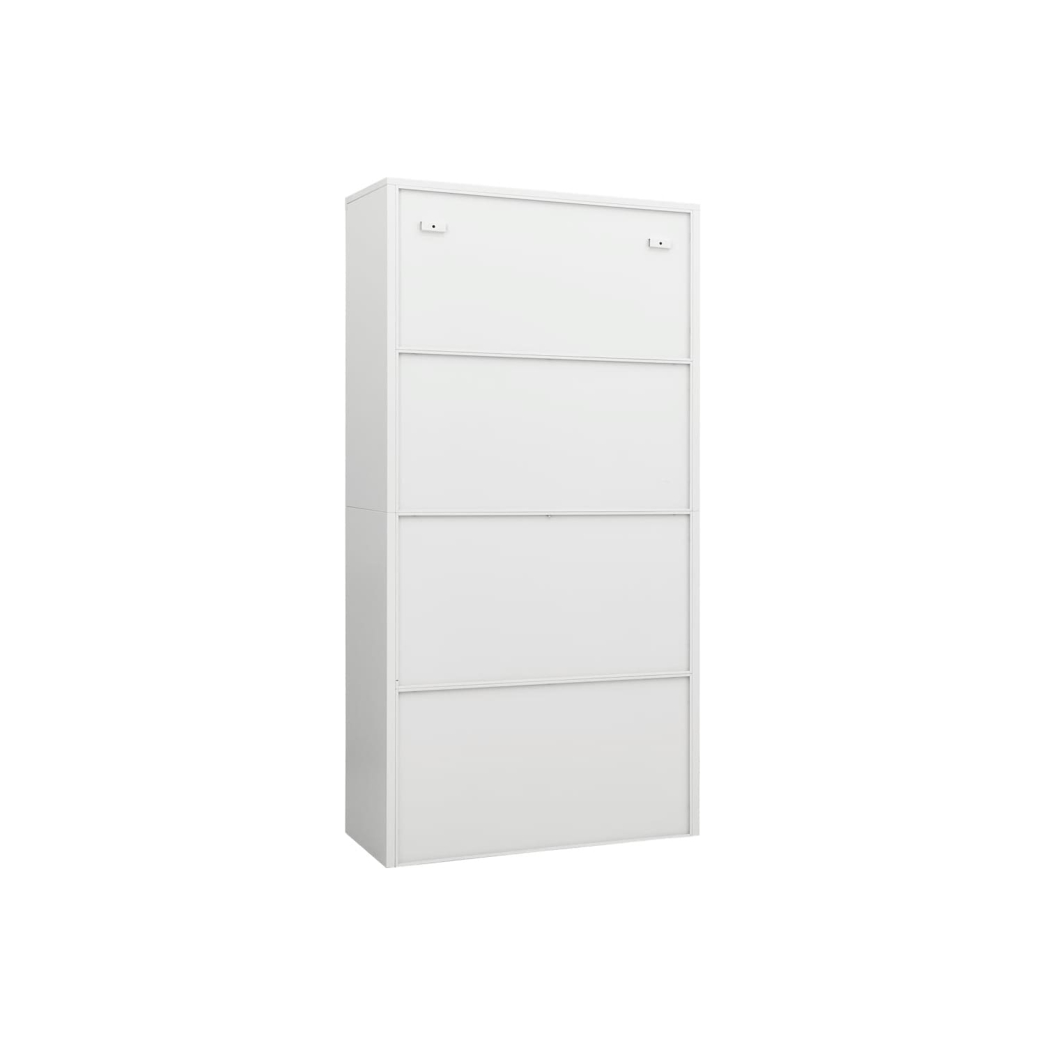 vidaXL Locker Cabinet White 90x40x180 cm Steel