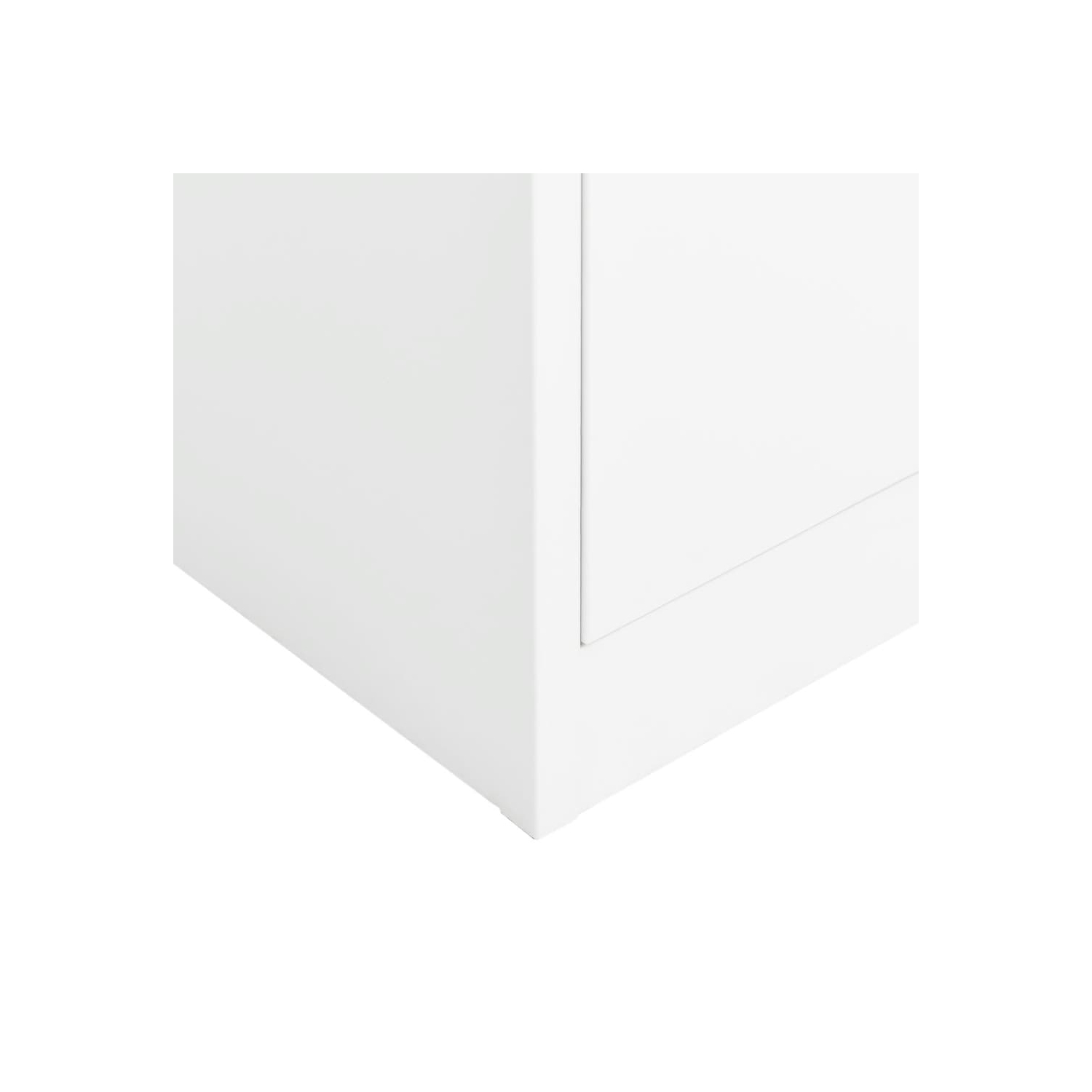 vidaXL Locker Cabinet White 90x40x180 cm Steel