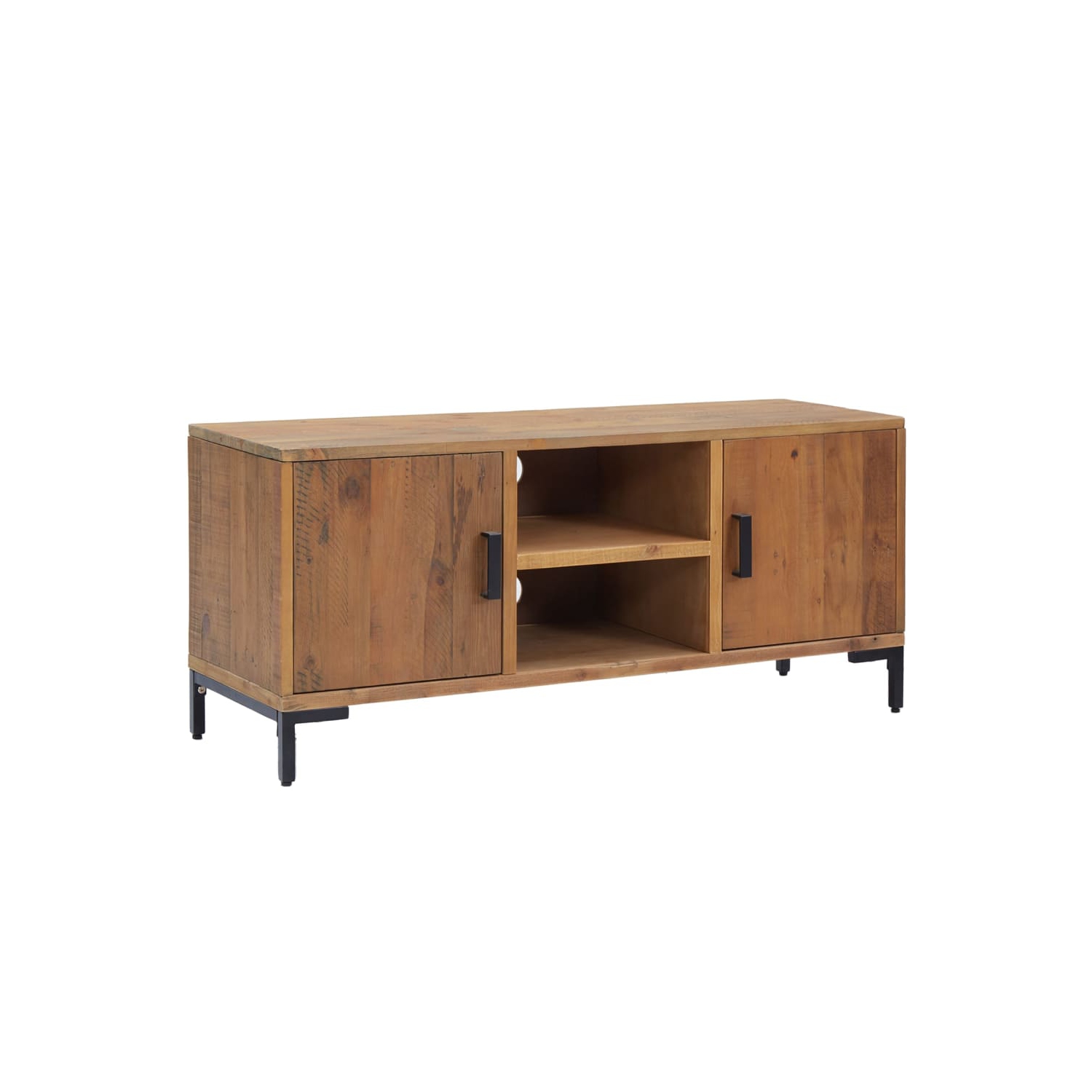 vidaXL TV Cabinet Brown 110x35x48 cm Solid Pinewood