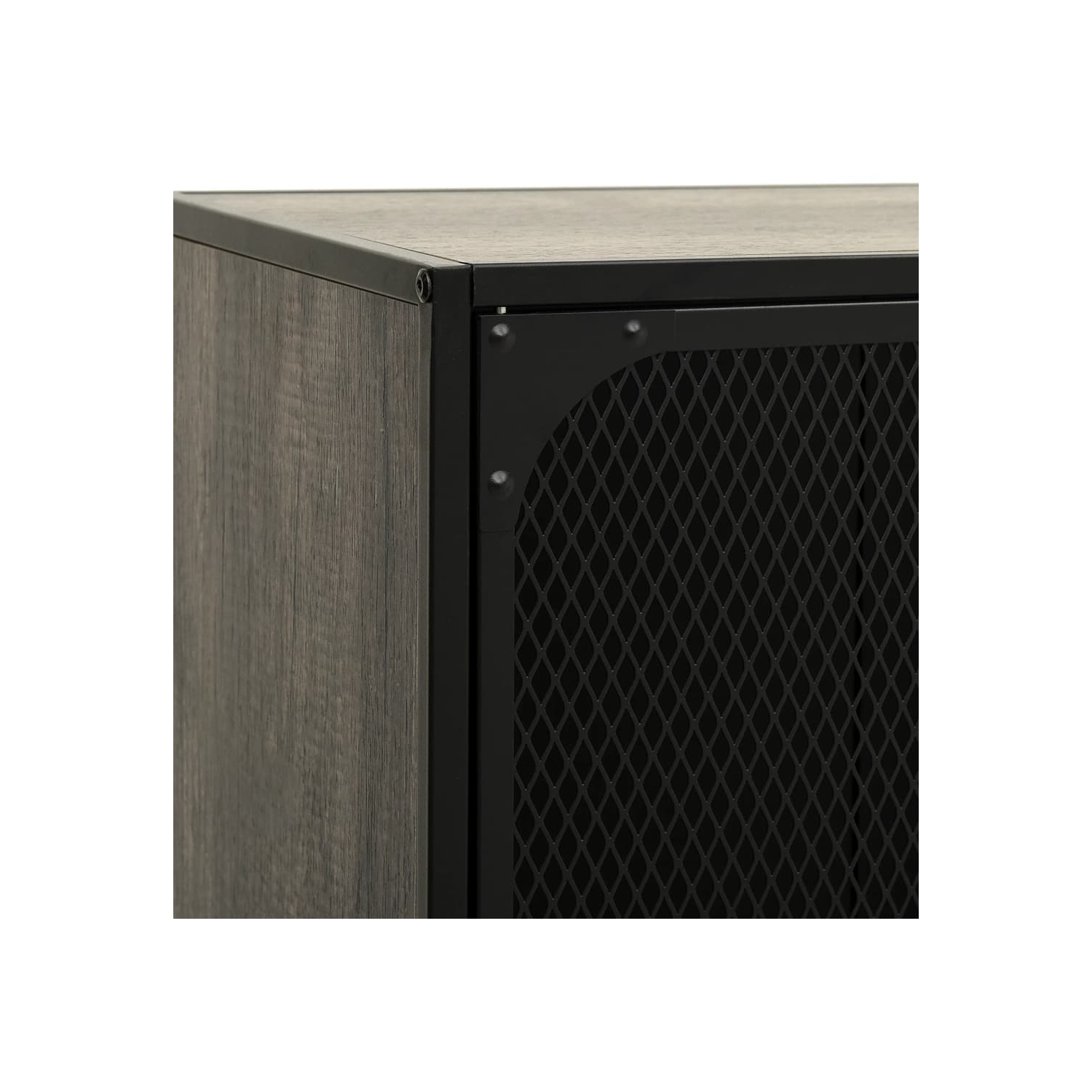 vidaXL TV Cabinet Grey 105x36x47 cm Metal and MDF