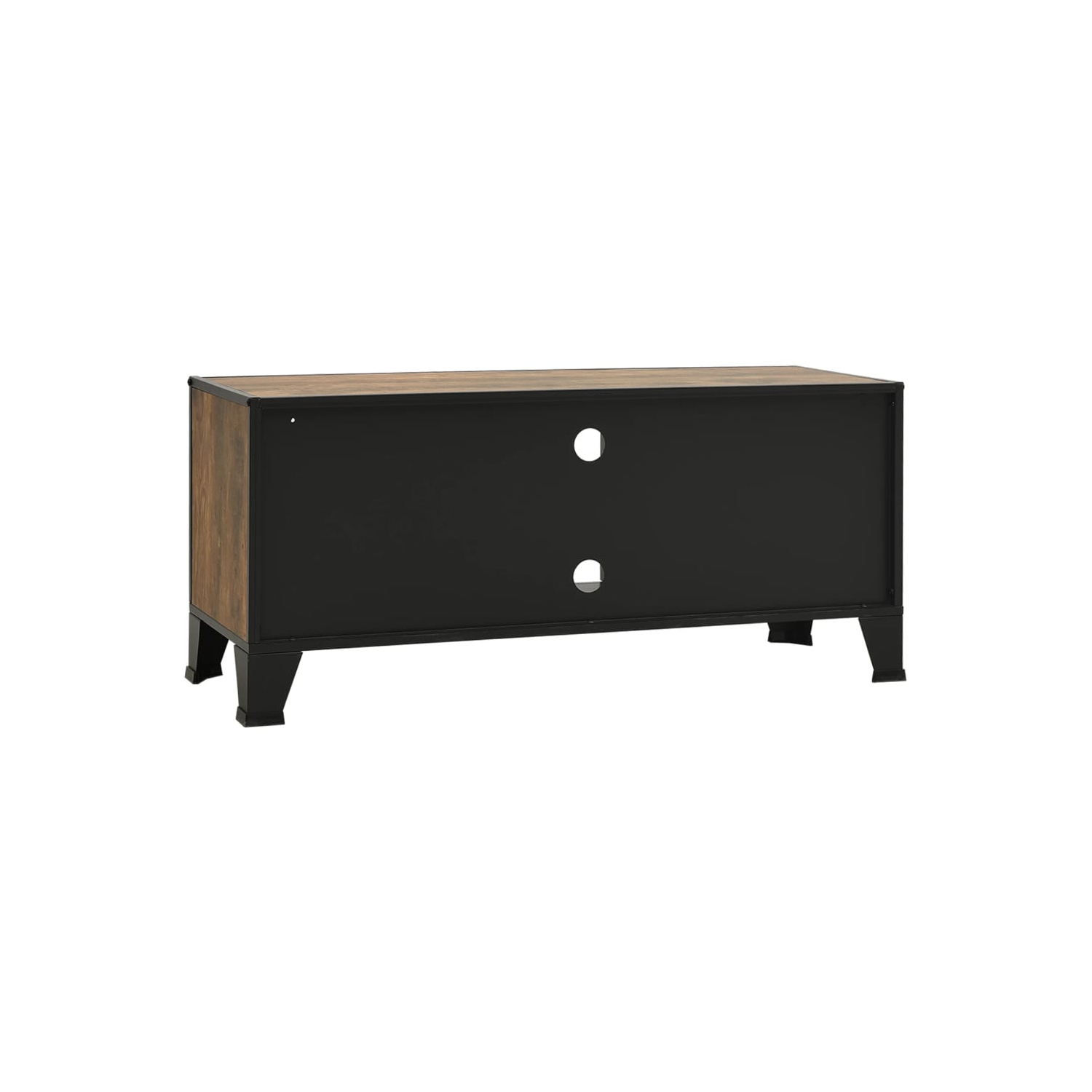 vidaXL TV Cabinet Rustic Brown 105x36x47 cm Metal and MDF