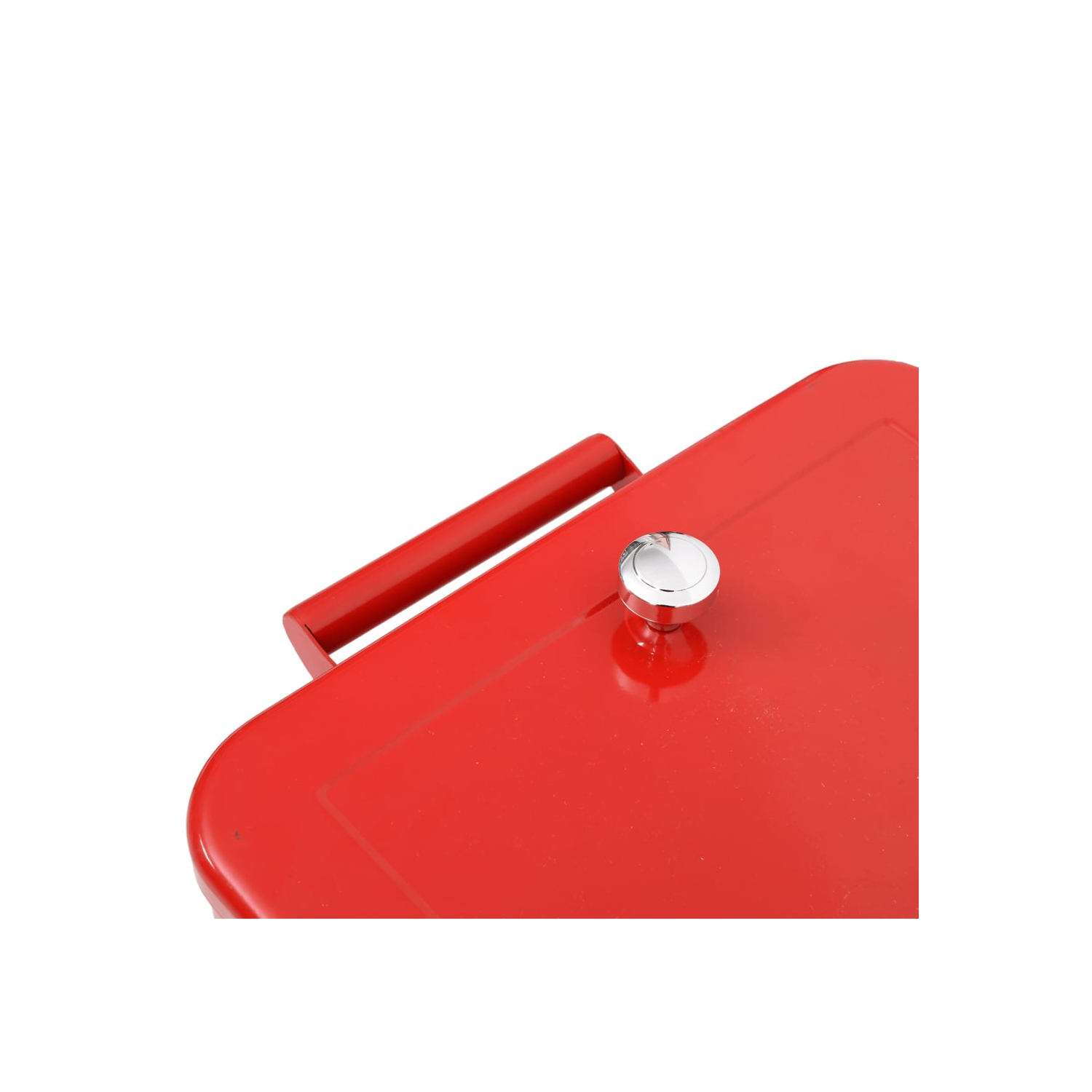 vidaXL Cooler Cart with Wheels Red 92x43x89 cm