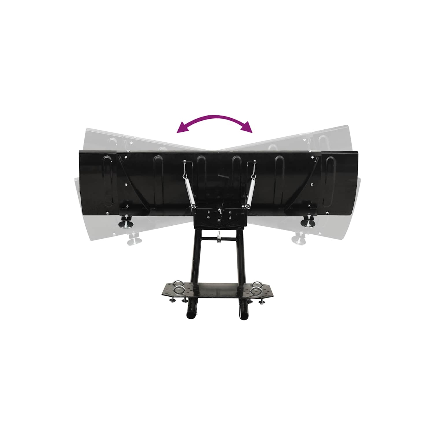 Lame robuste de chasse-neige de 59&nbsp;po vidaXL, 5 angles réglables, compatible avec la plupart des cadres de VTT