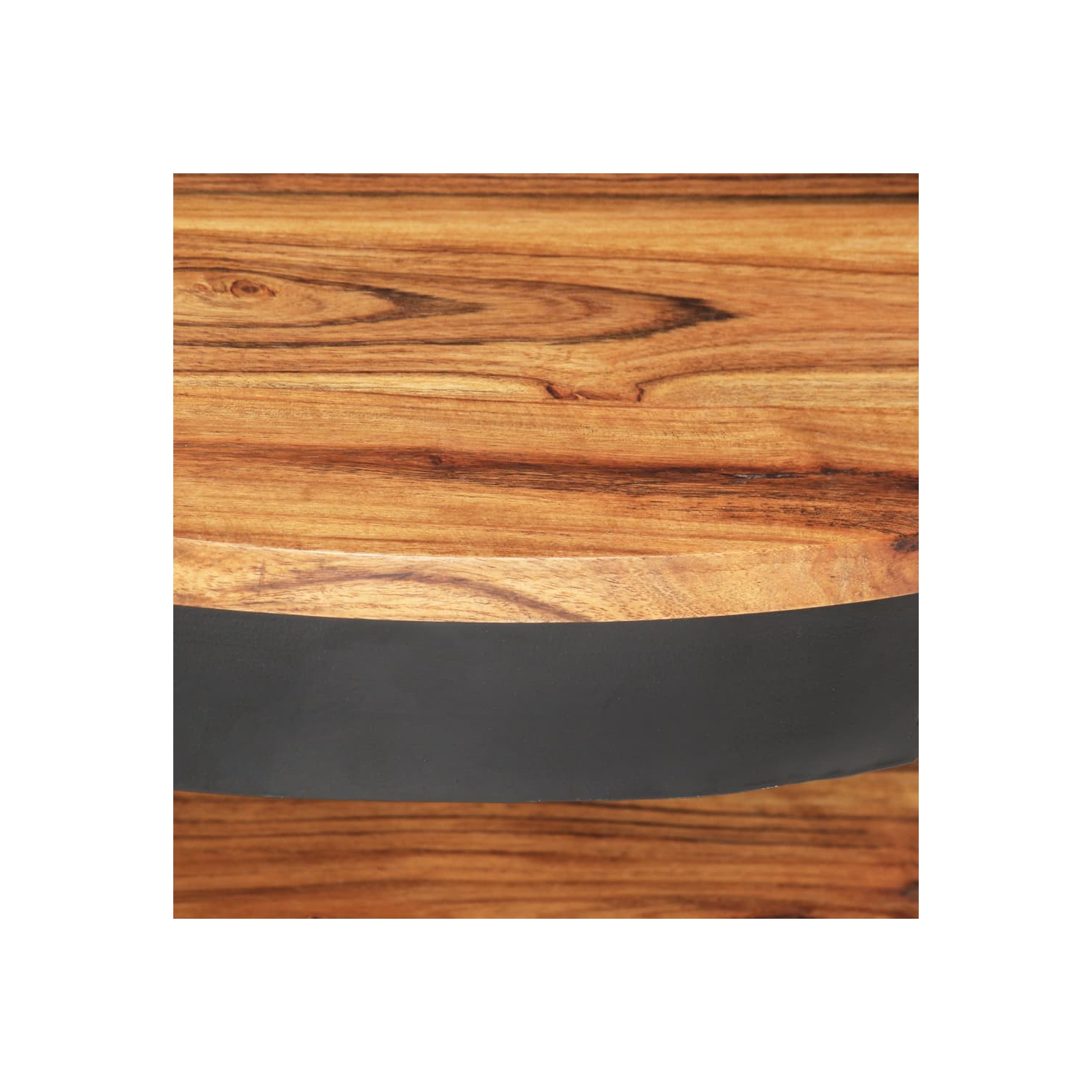 vidaXL Coffee Table 25.6"x25.6"x12.6" Solid Acacia Wood