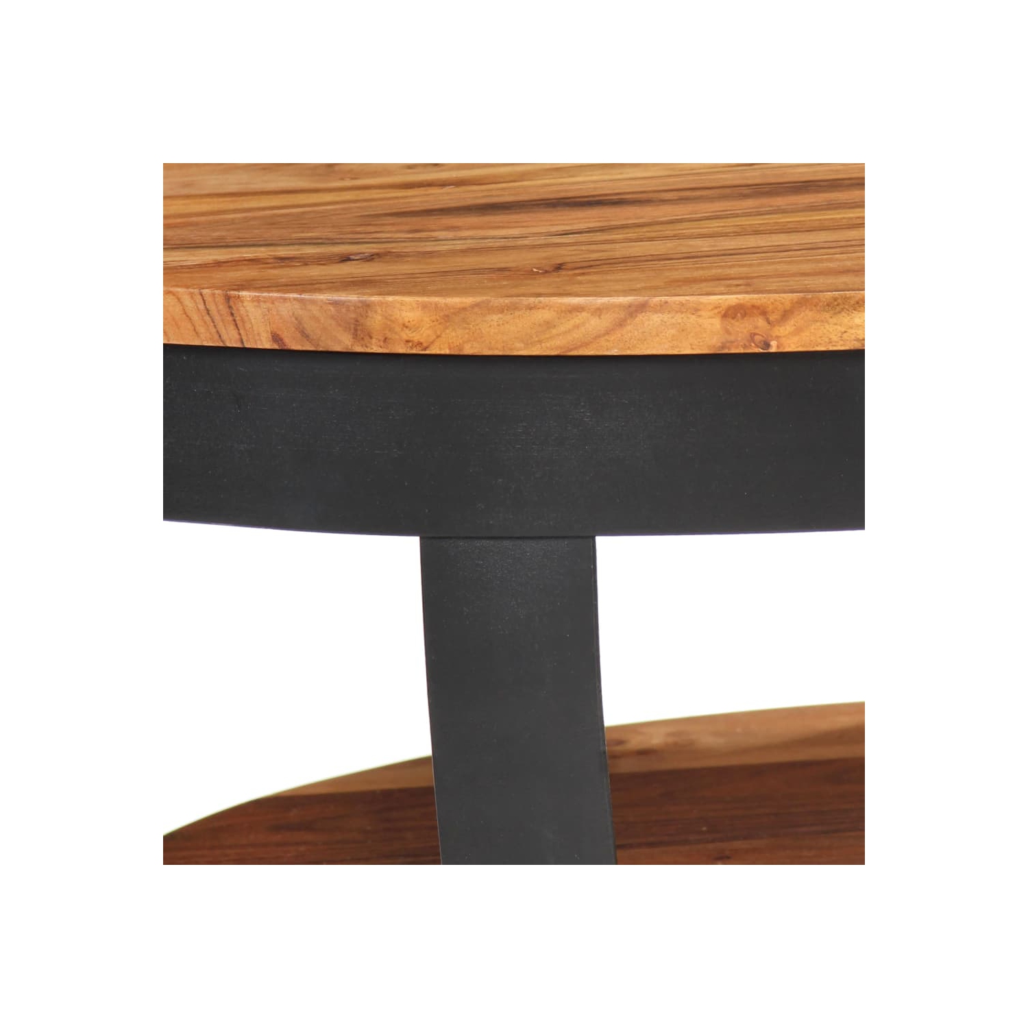 vidaXL Coffee Table 25.6"x25.6"x12.6" Solid Acacia Wood