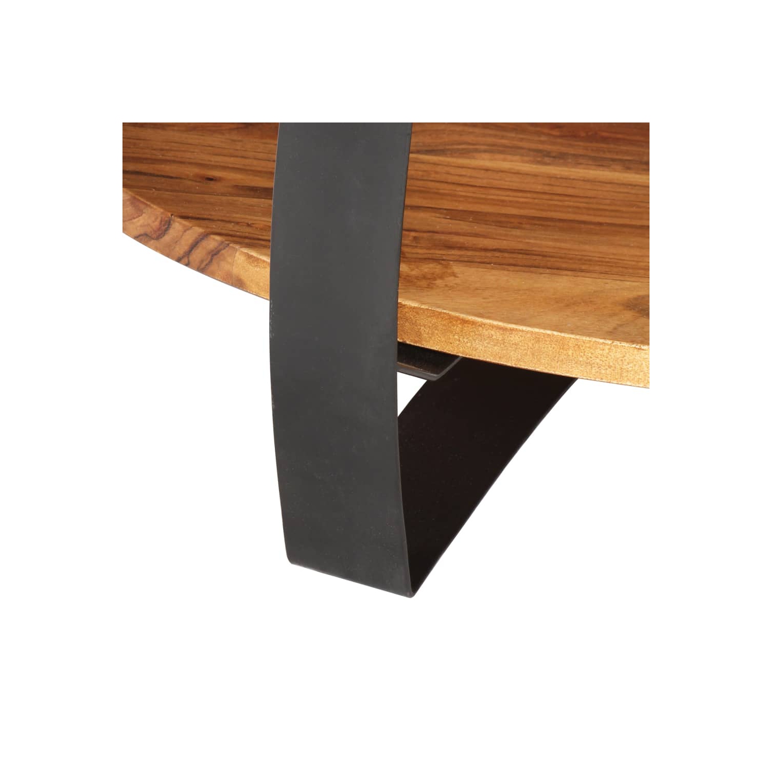 vidaXL Coffee Table 25.6"x25.6"x12.6" Solid Acacia Wood