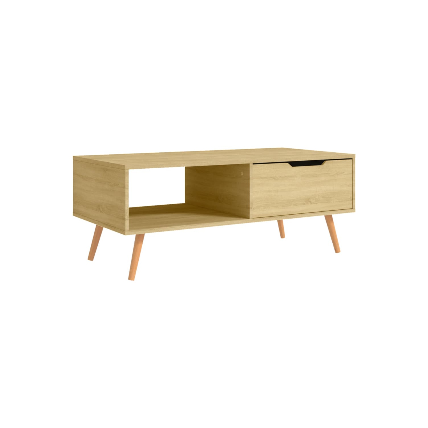 vidaXL Coffee Table Sonoma Oak 100x49.5x43 cm Engineered Wood