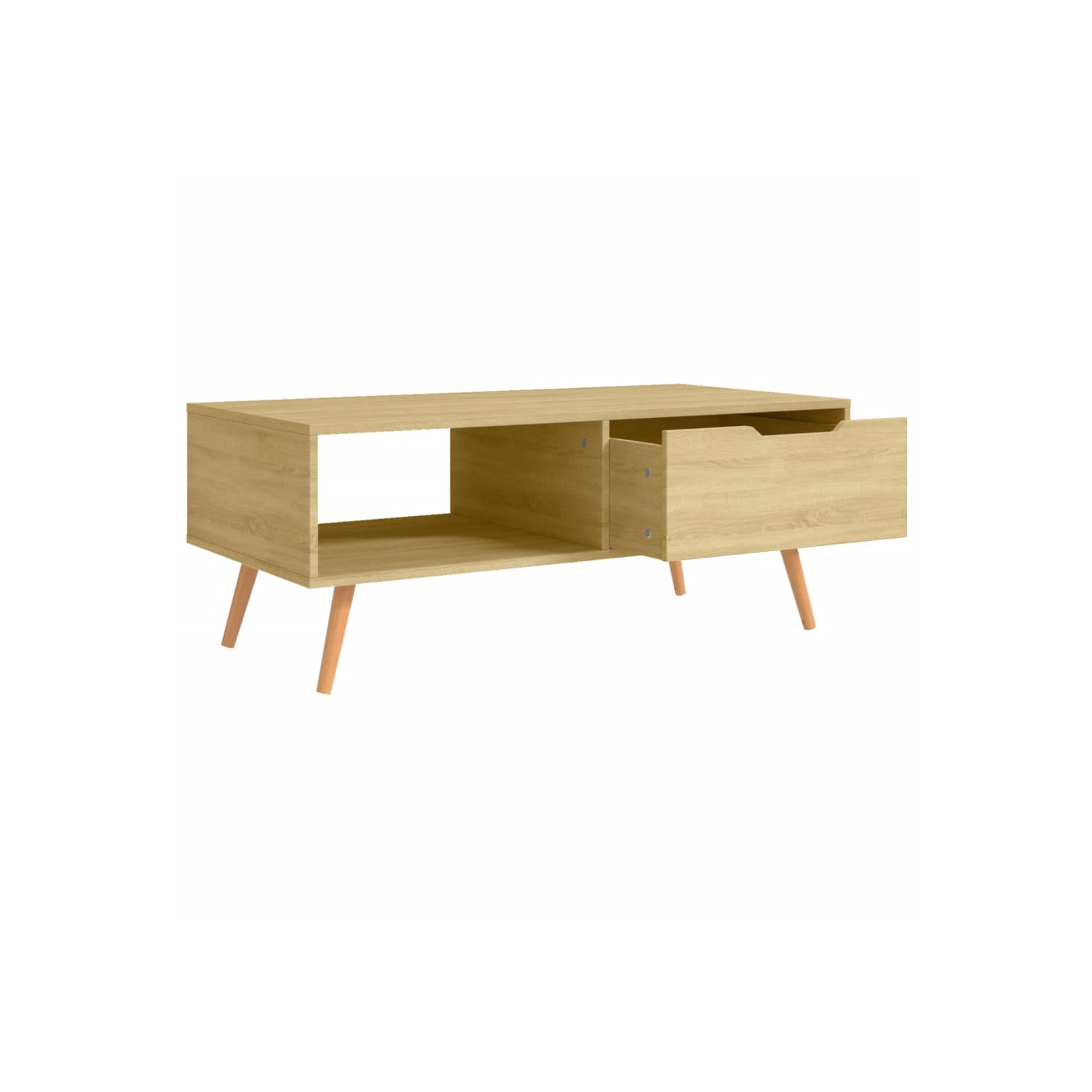 vidaXL Coffee Table Sonoma Oak 100x49.5x43 cm Engineered Wood