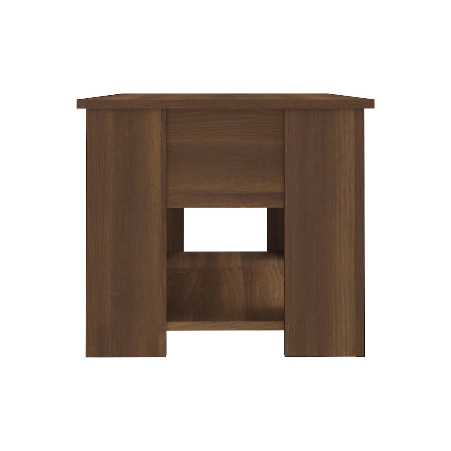 vidaXL Coffee Table Brown Oak 79x49x41 cm Engineered Wood