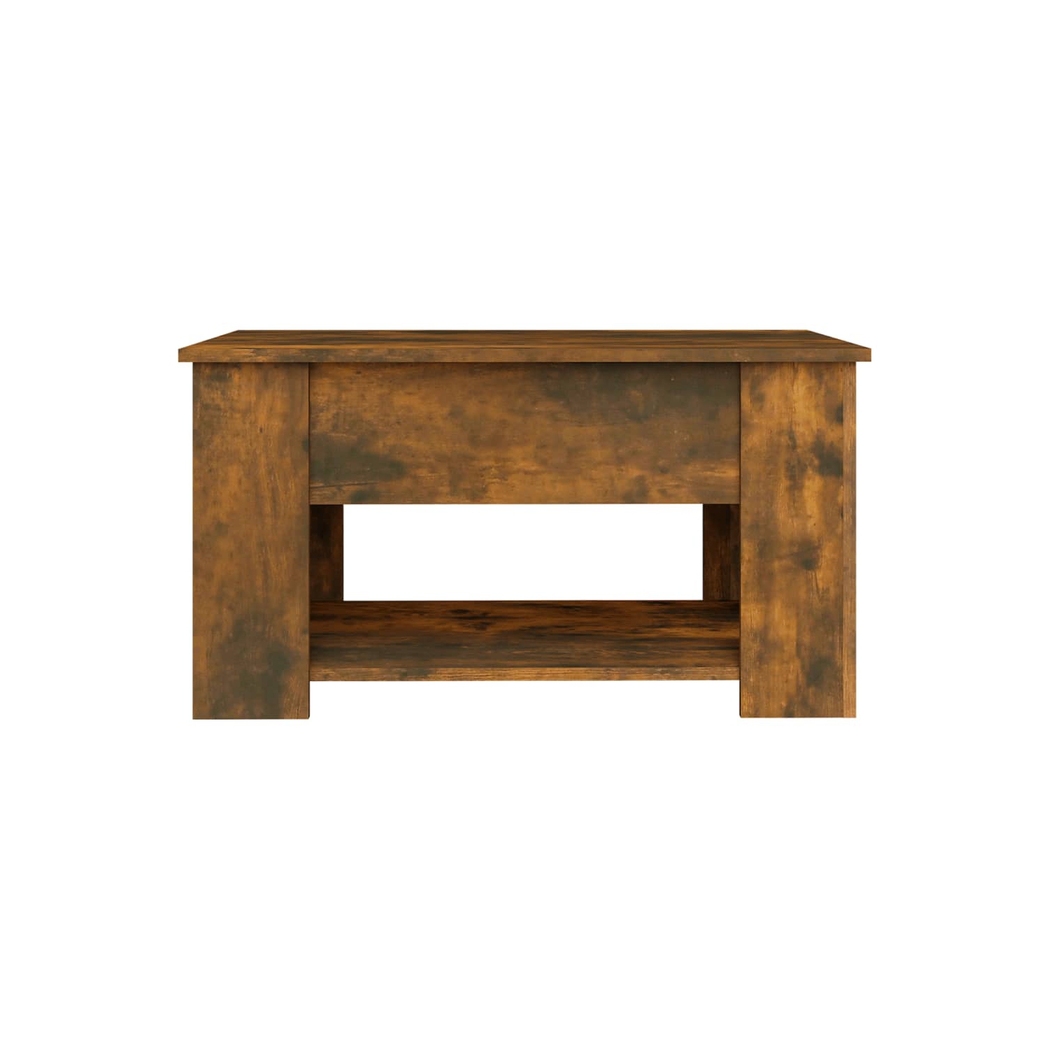 Table basse au fini chêne fumé vidaXL, 79 x 49 x 41 cm, bois d'ingénierie