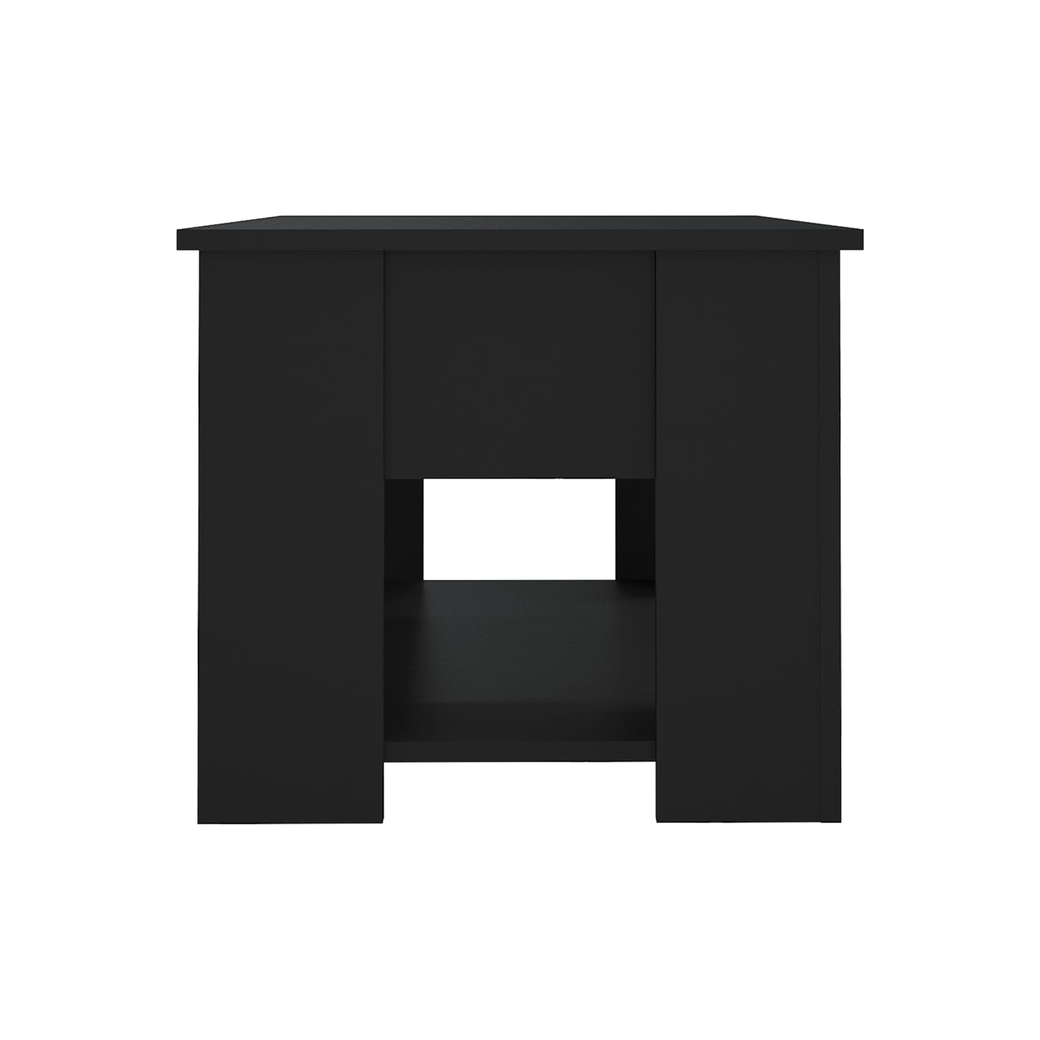 vidaXL Coffee Table Black 79x49x41 cm Engineered Wood