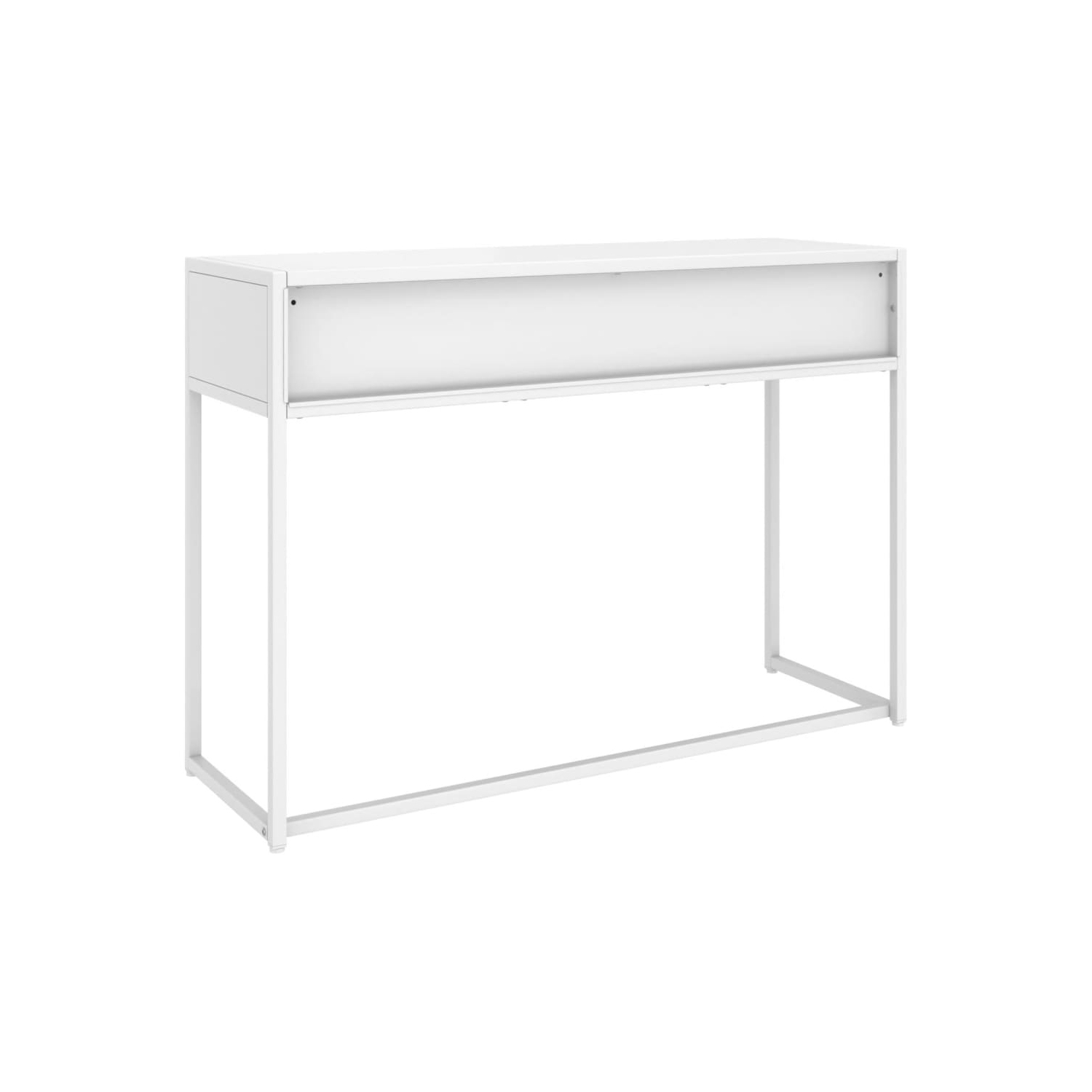 vidaXL Console Table White 106x35x75 cm Steel