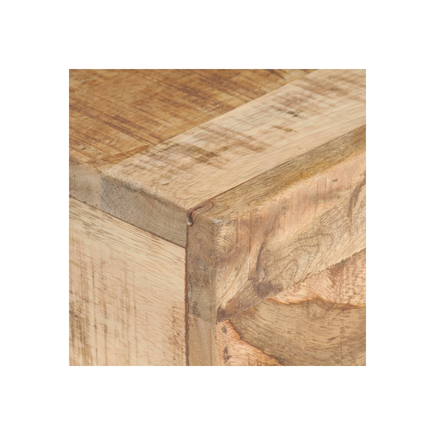 vidaXL Side Table 40x30x50 cm Solid Rough Mango Wood