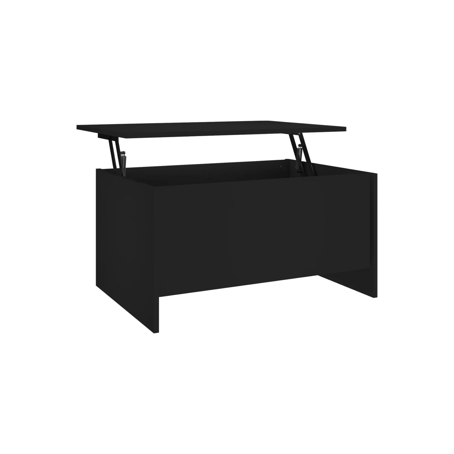 vidaXL Coffee Table Black 80x55.5x41.5 cm Engineered Wood