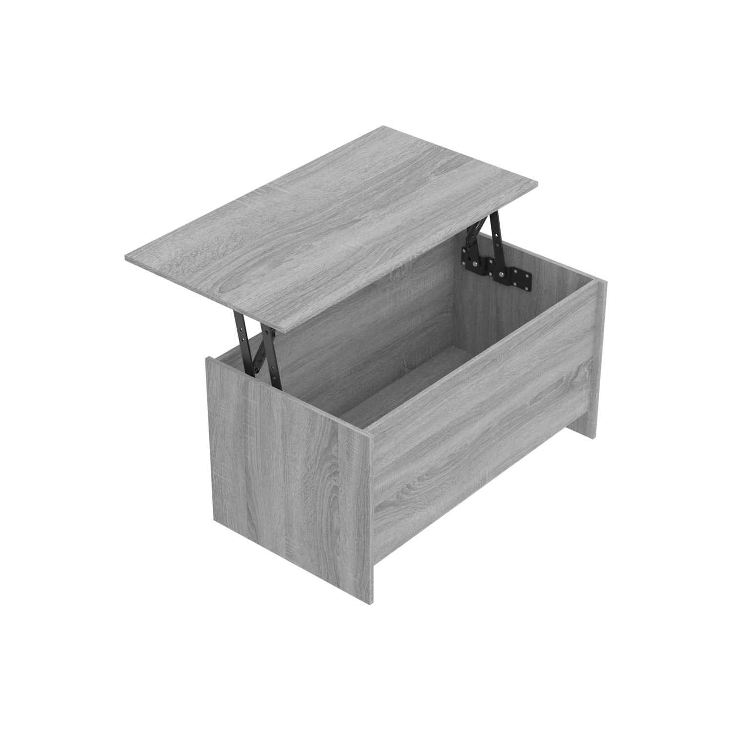 vidaXL Coffee Table Grey Sonoma 102x55.5x52.5 cm Engineered Wood