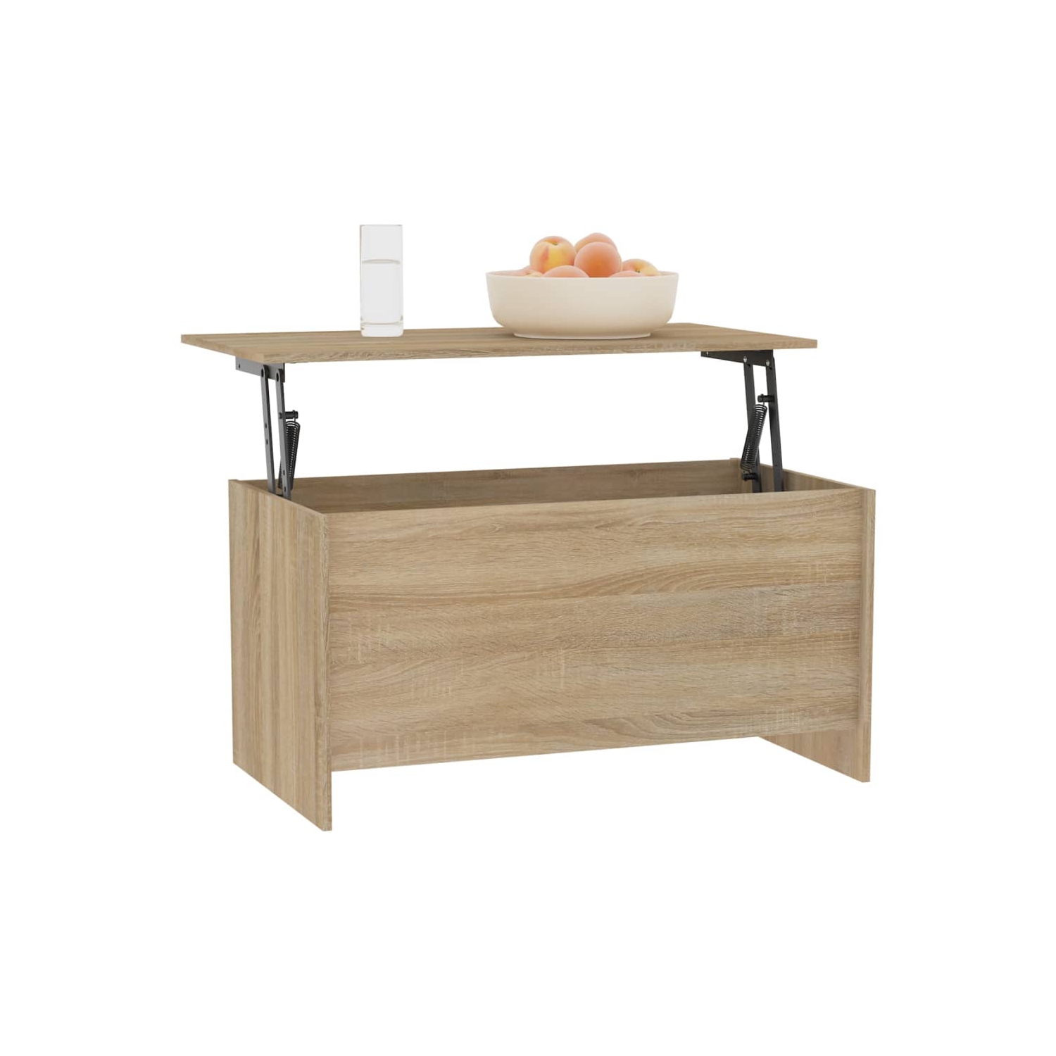 vidaXL Coffee Table Sonoma Oak 102x55.5x52.5 cm Engineered Wood