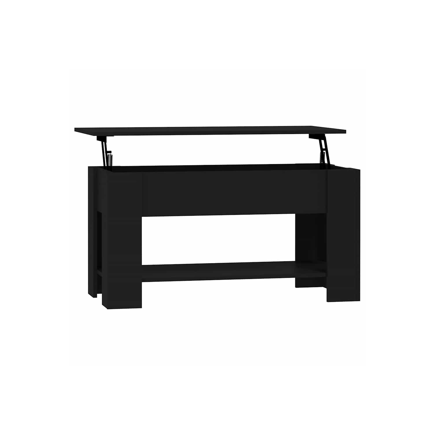 vidaXL Coffee Table Black 101x49x52 cm Engineered Wood