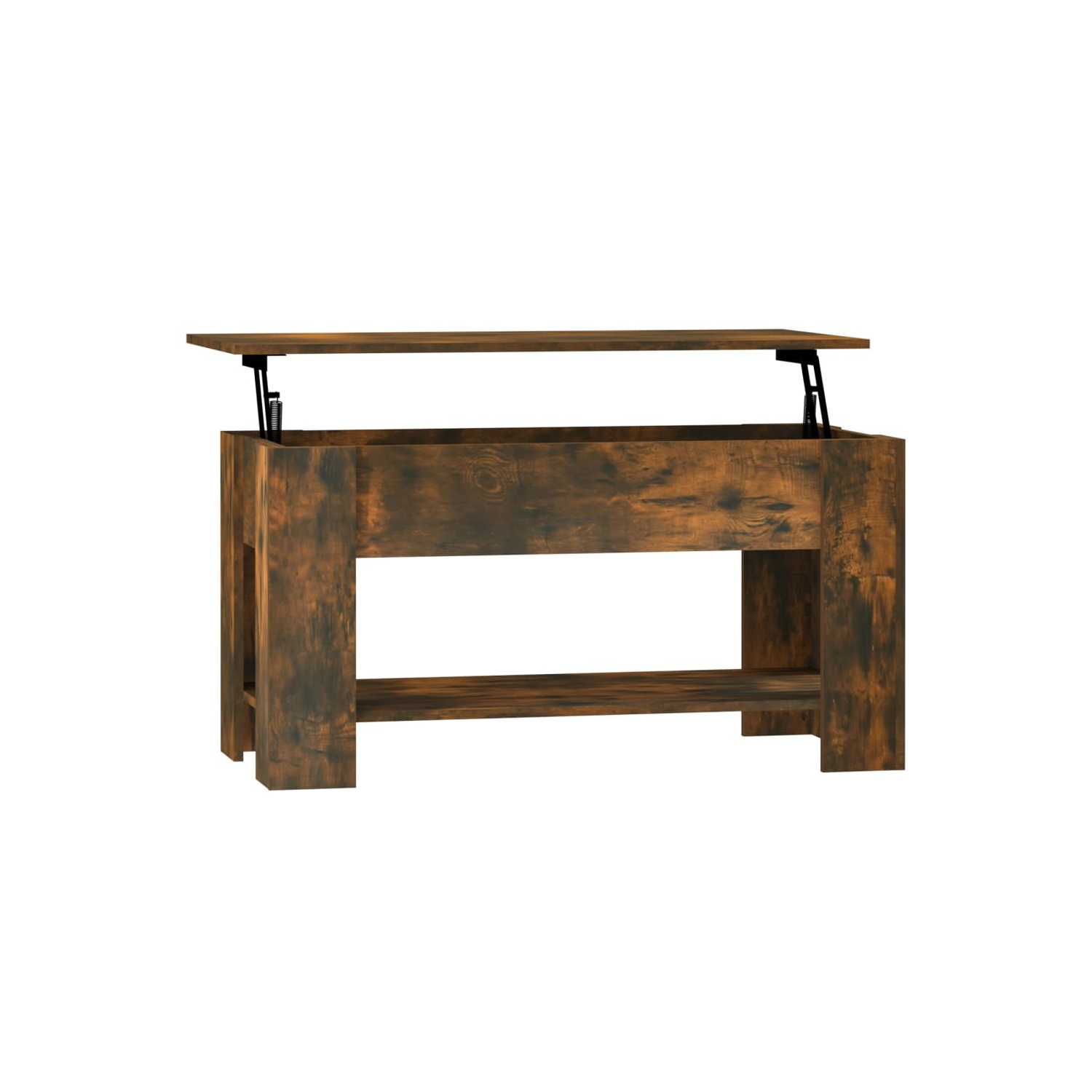 vidaXL Coffee Table Smoked Oak 101x49x52 cm Engineered Wood