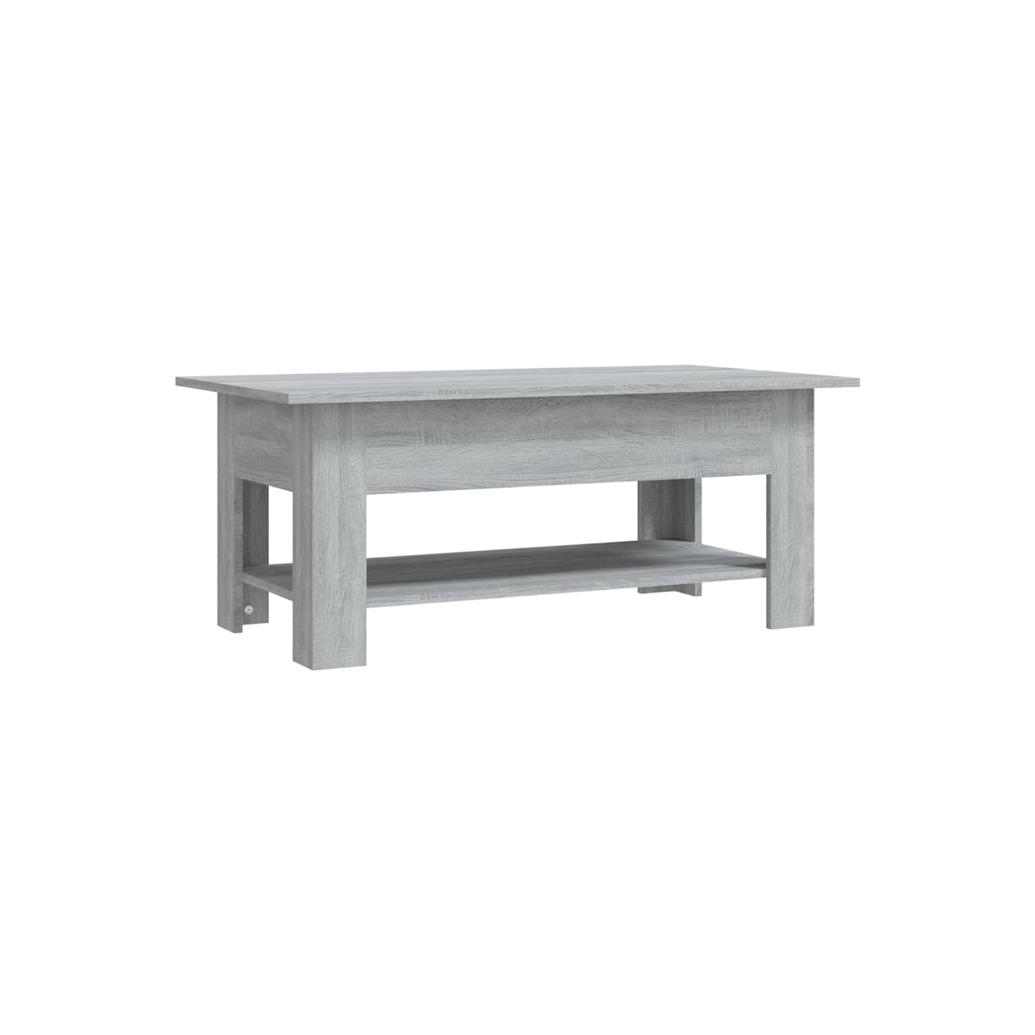 vidaXL Coffee Table Grey Sonoma 102x55x42 cm Engineered Wood