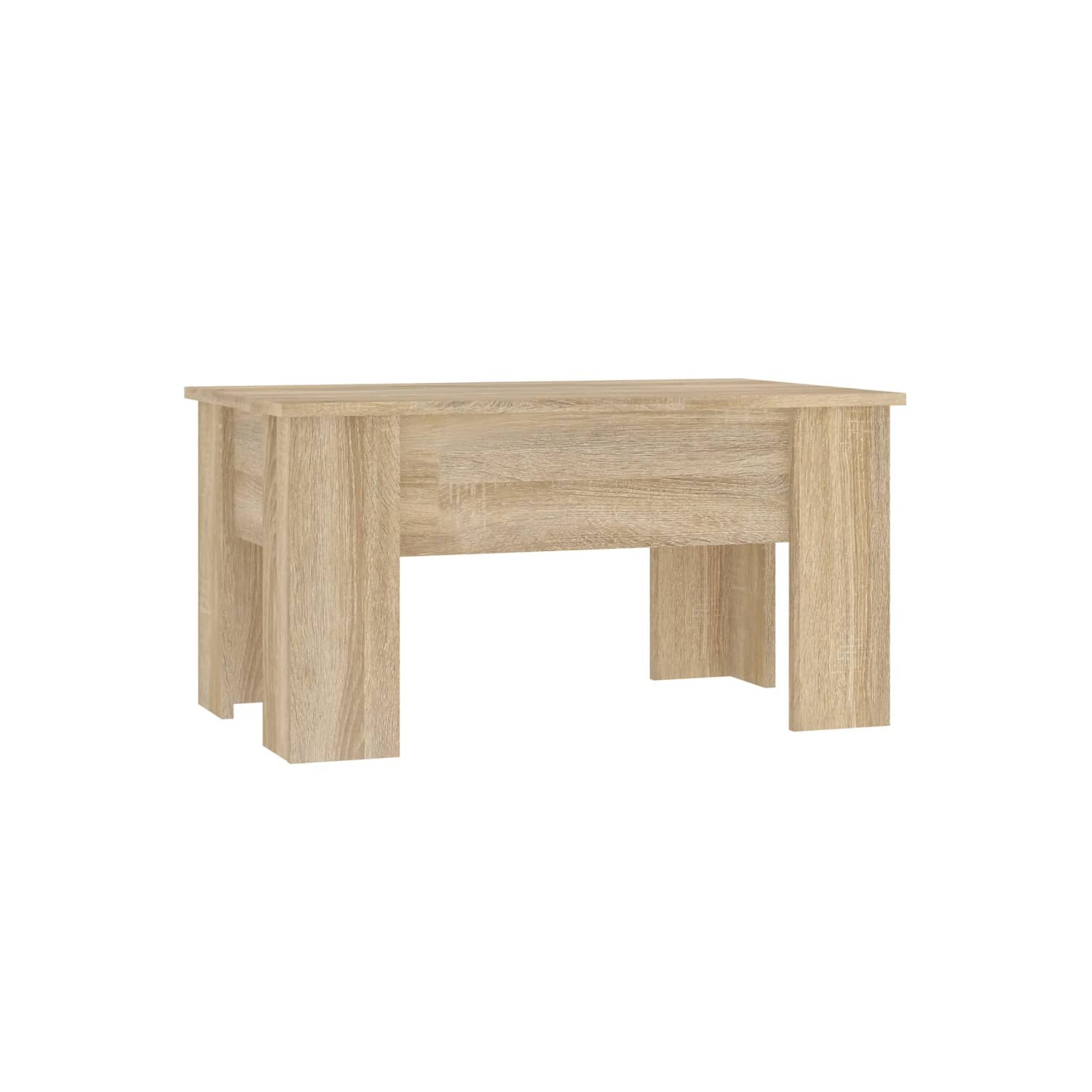 vidaXL Coffee Table Sonoma Oak 79x49x41 cm Engineered Wood