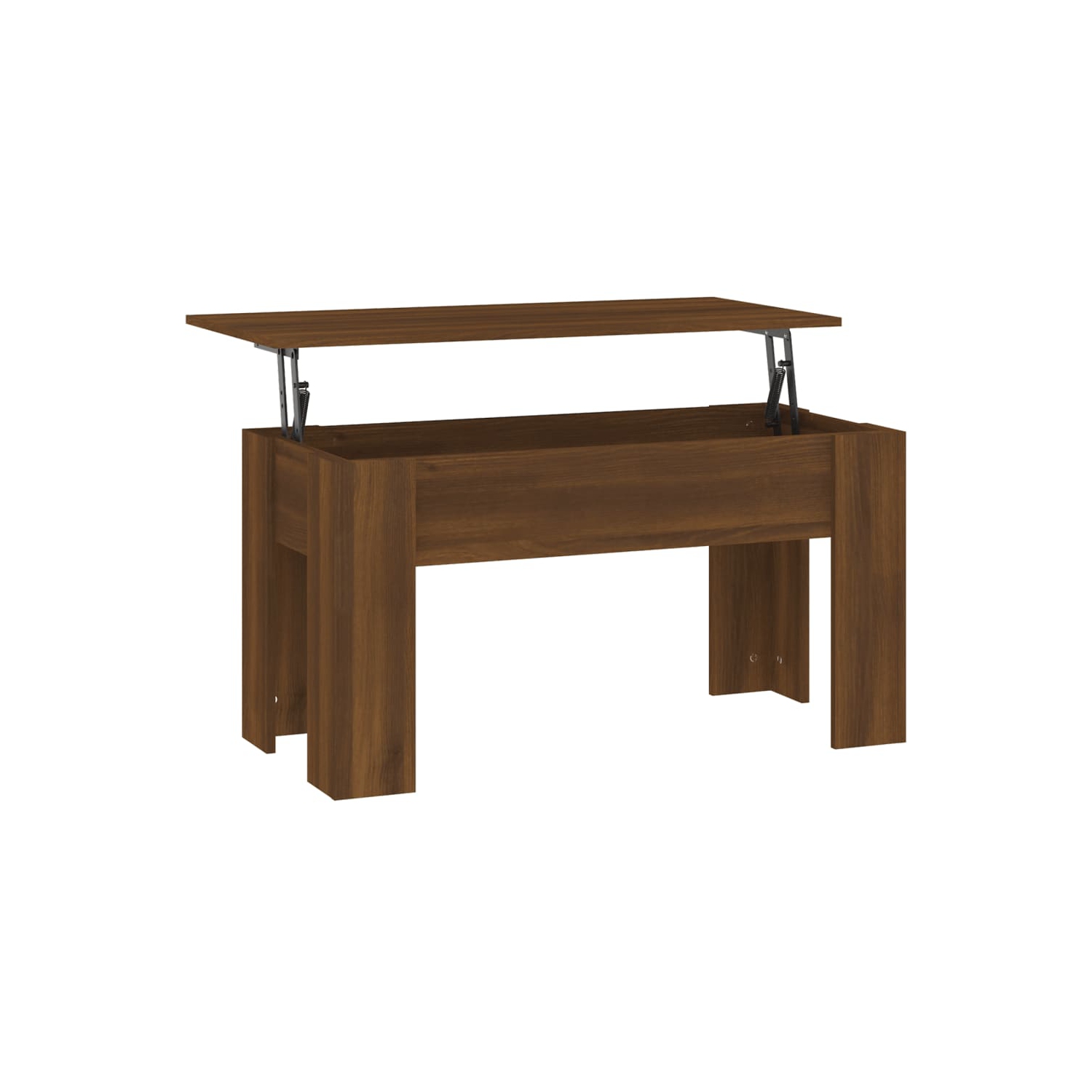 vidaXL Coffee Table Brown Oak 101x49x52 cm Engineered Wood