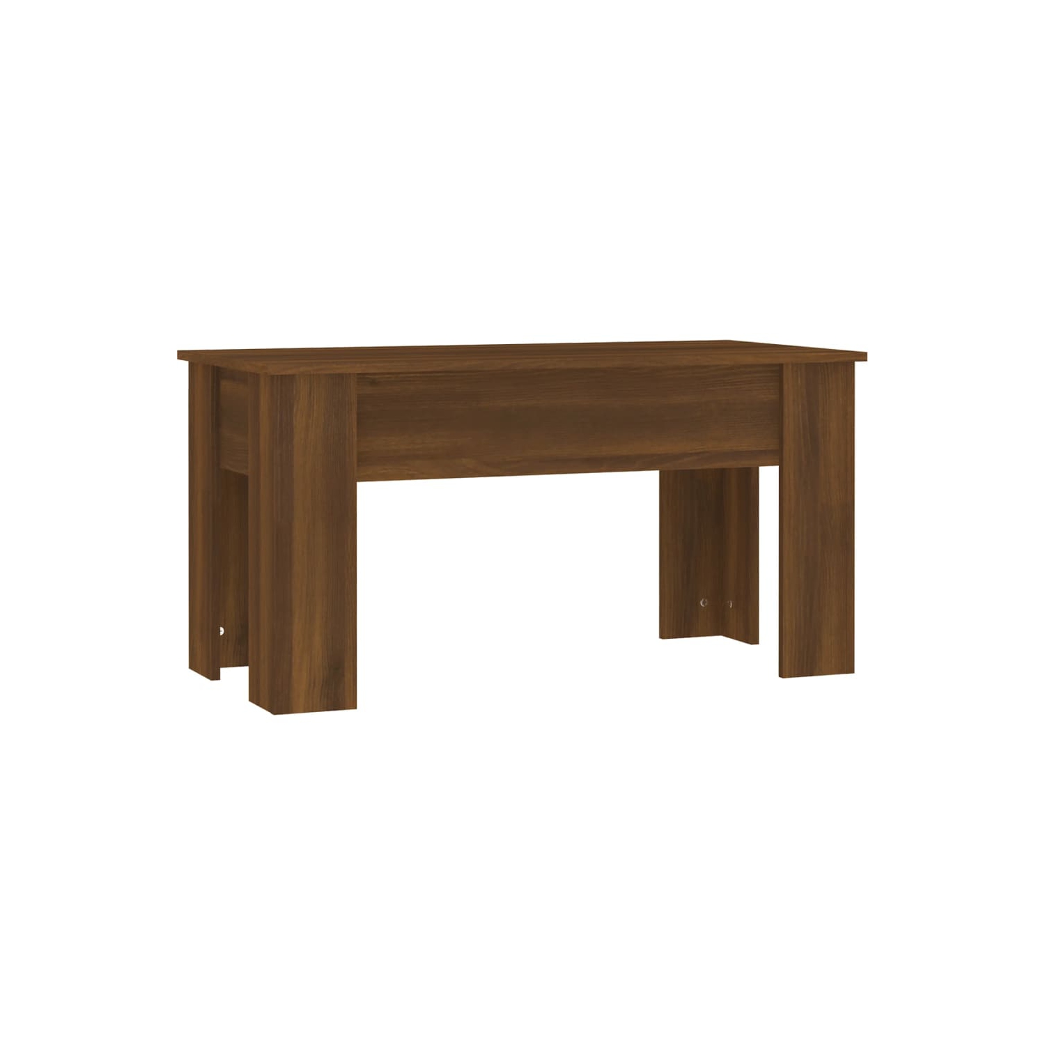 vidaXL Coffee Table Brown Oak 101x49x52 cm Engineered Wood