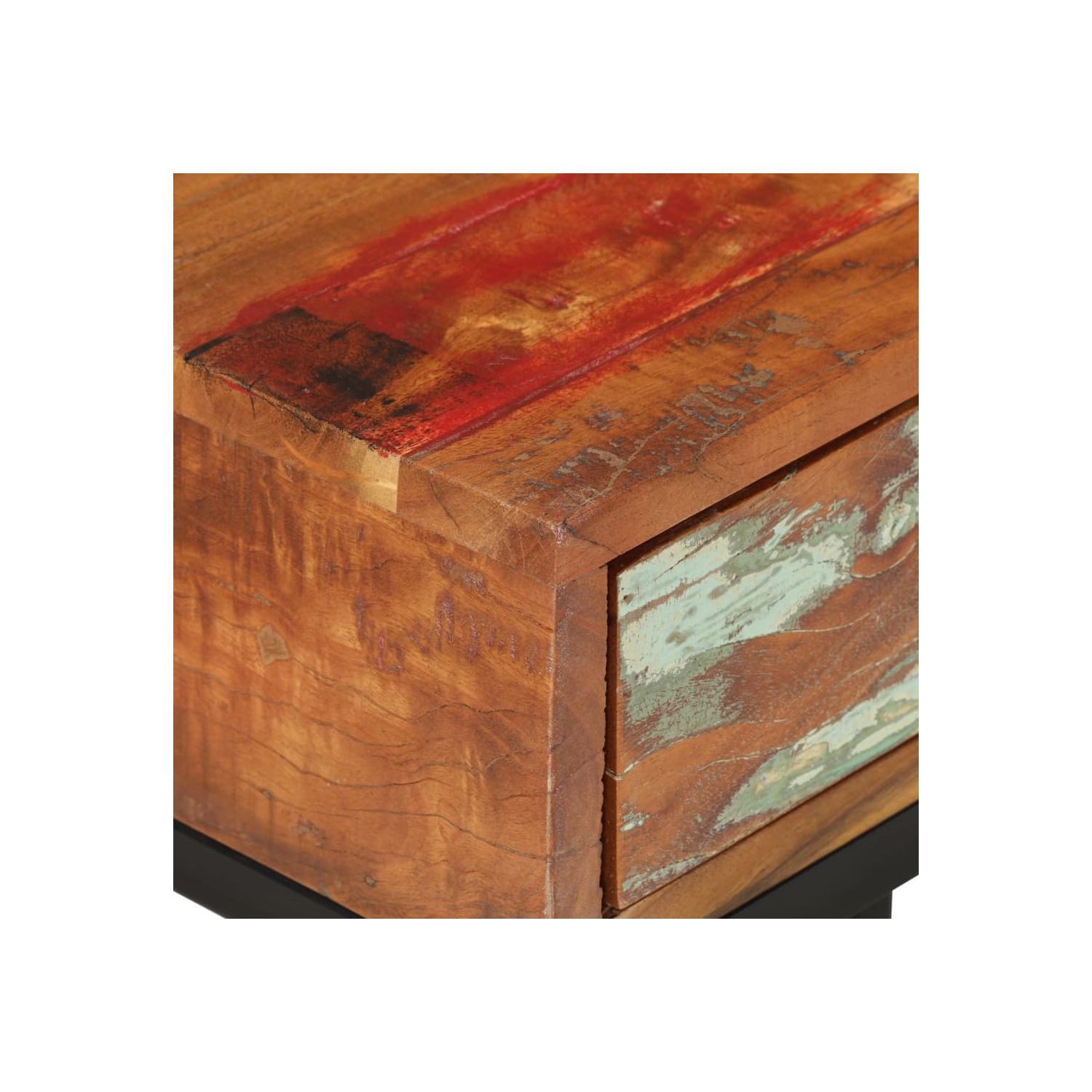 vidaXL U-Shaped Side Table 45x30x61 cm Solid Reclaimed Wood