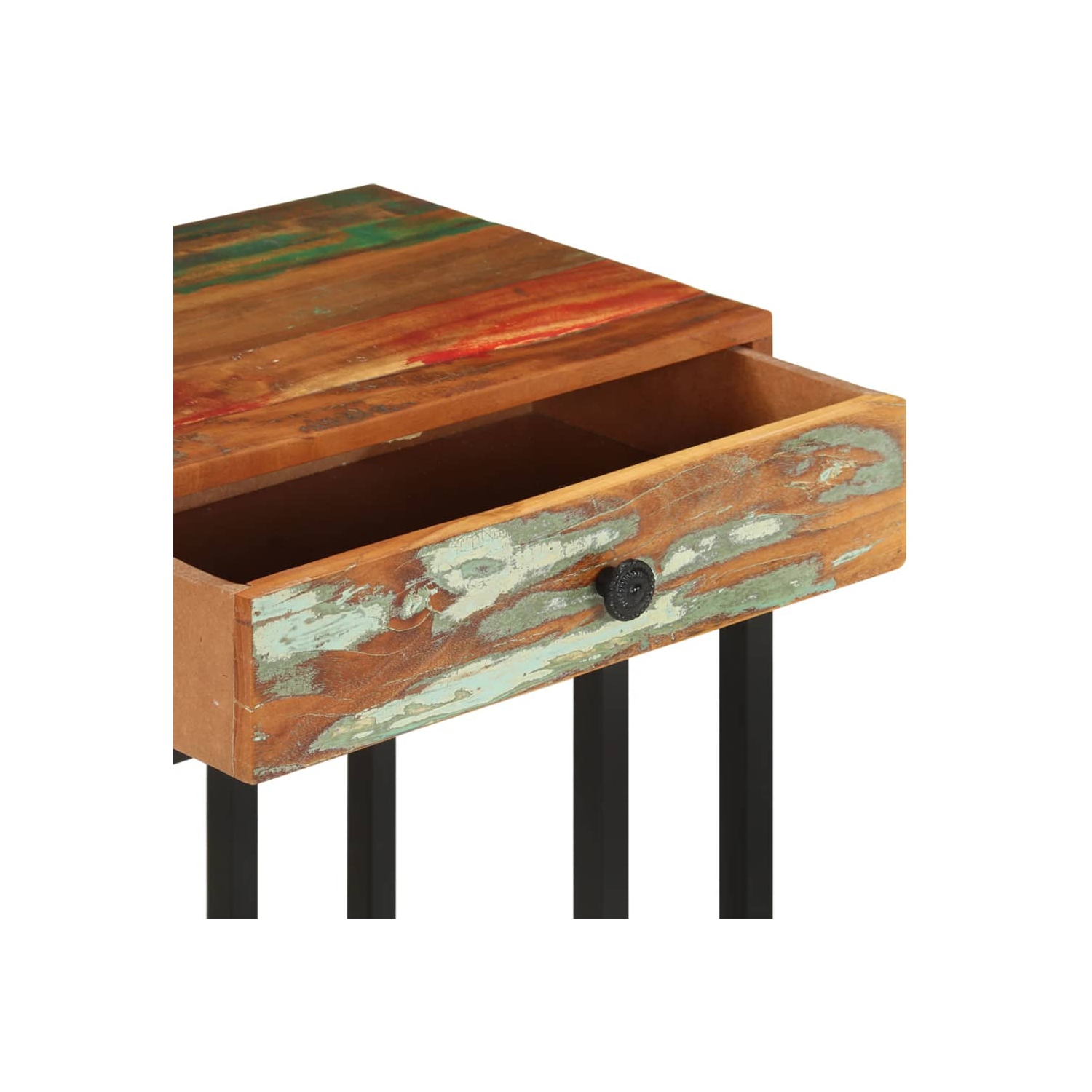 vidaXL U-Shaped Side Table 45x30x61 cm Solid Reclaimed Wood