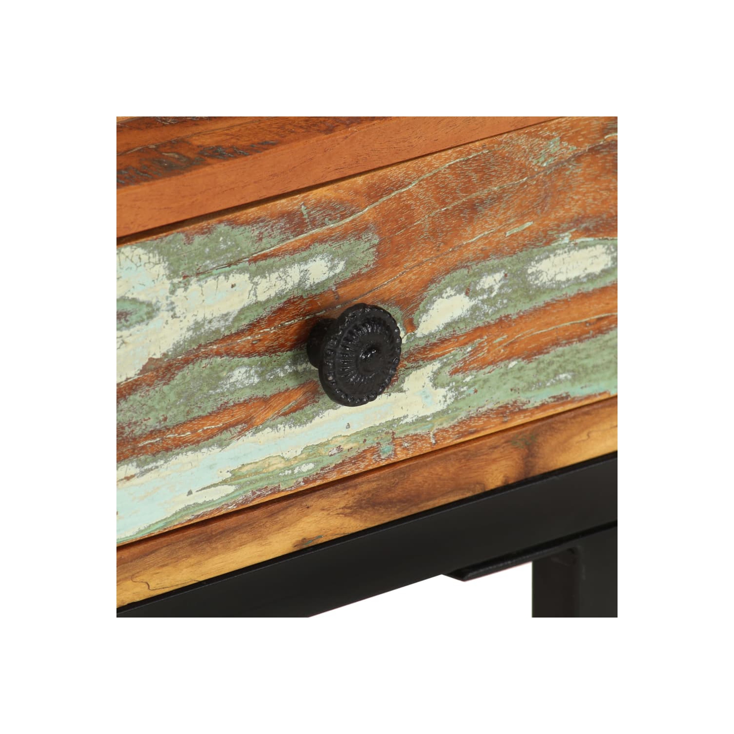 vidaXL U-Shaped Side Table 45x30x61 cm Solid Reclaimed Wood