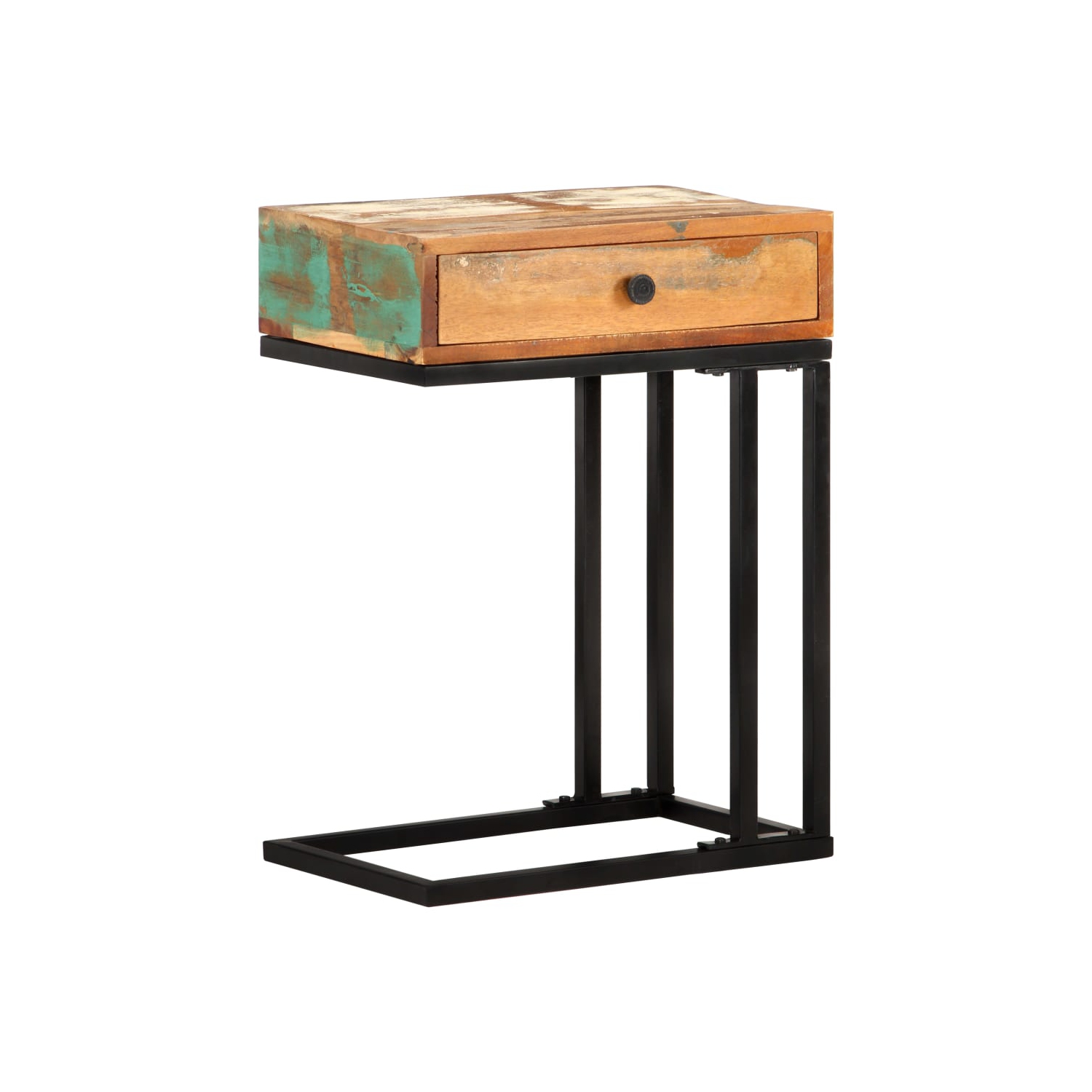 vidaXL U-Shaped Side Table 45x30x61 cm Solid Reclaimed Wood