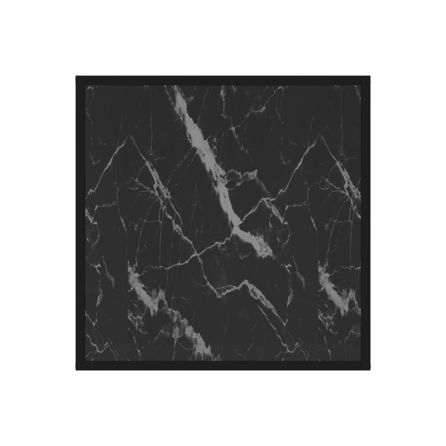 vidaXL Coffee Table Black 60x60x35 cm Tempered Glass