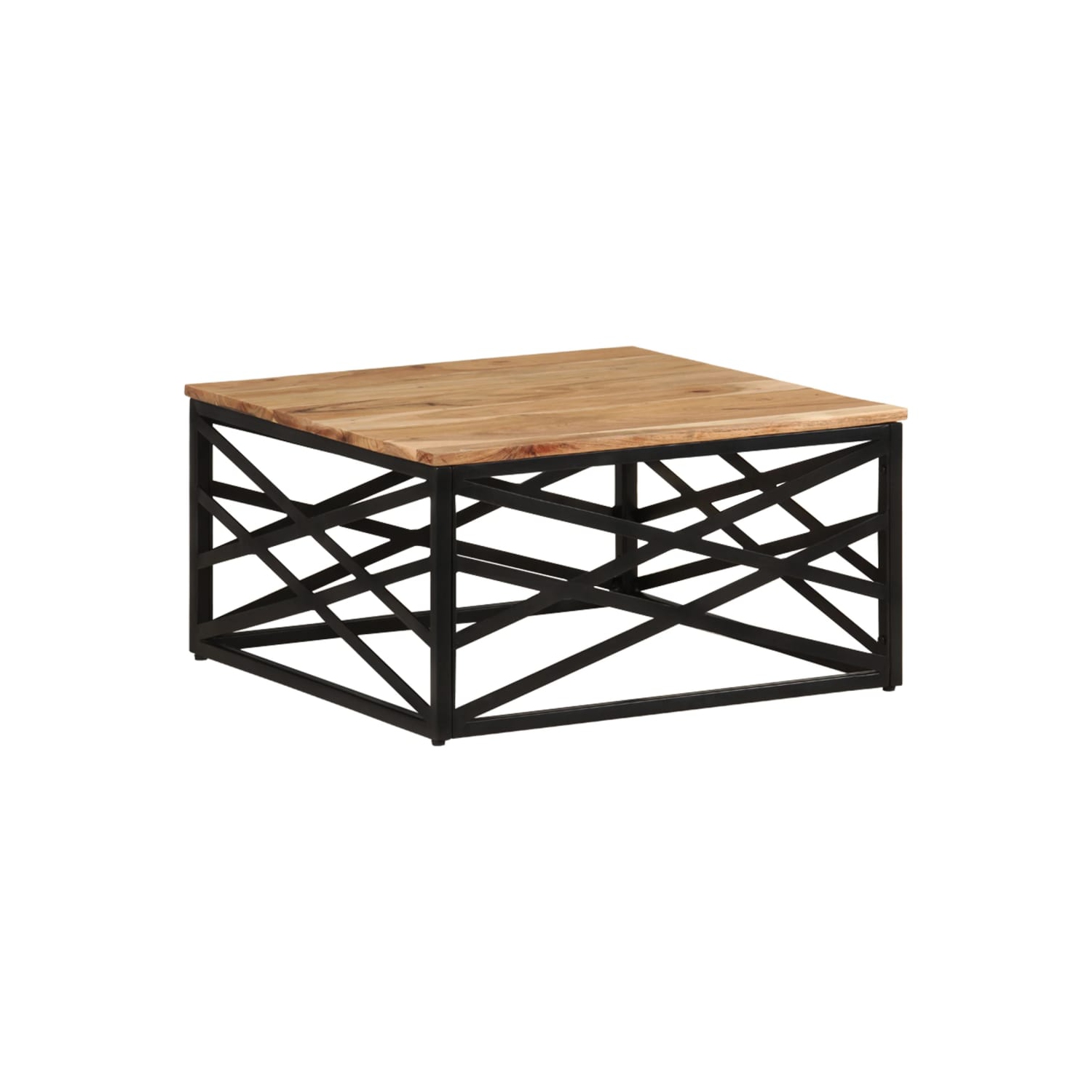 vidaXL Coffee Table 68x68x35 cm Solid Acacia Wood