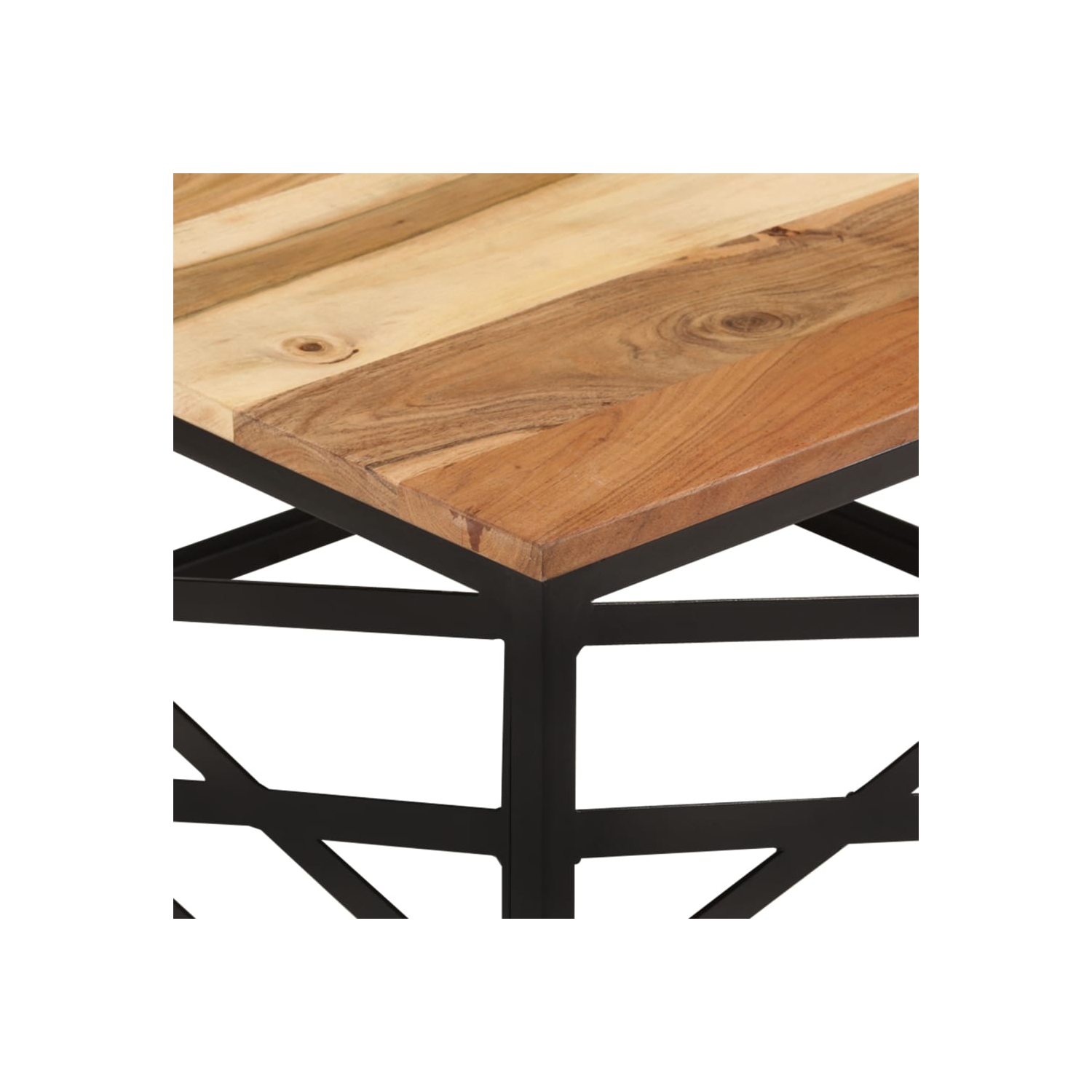 vidaXL Coffee Table 68x68x35 cm Solid Acacia Wood