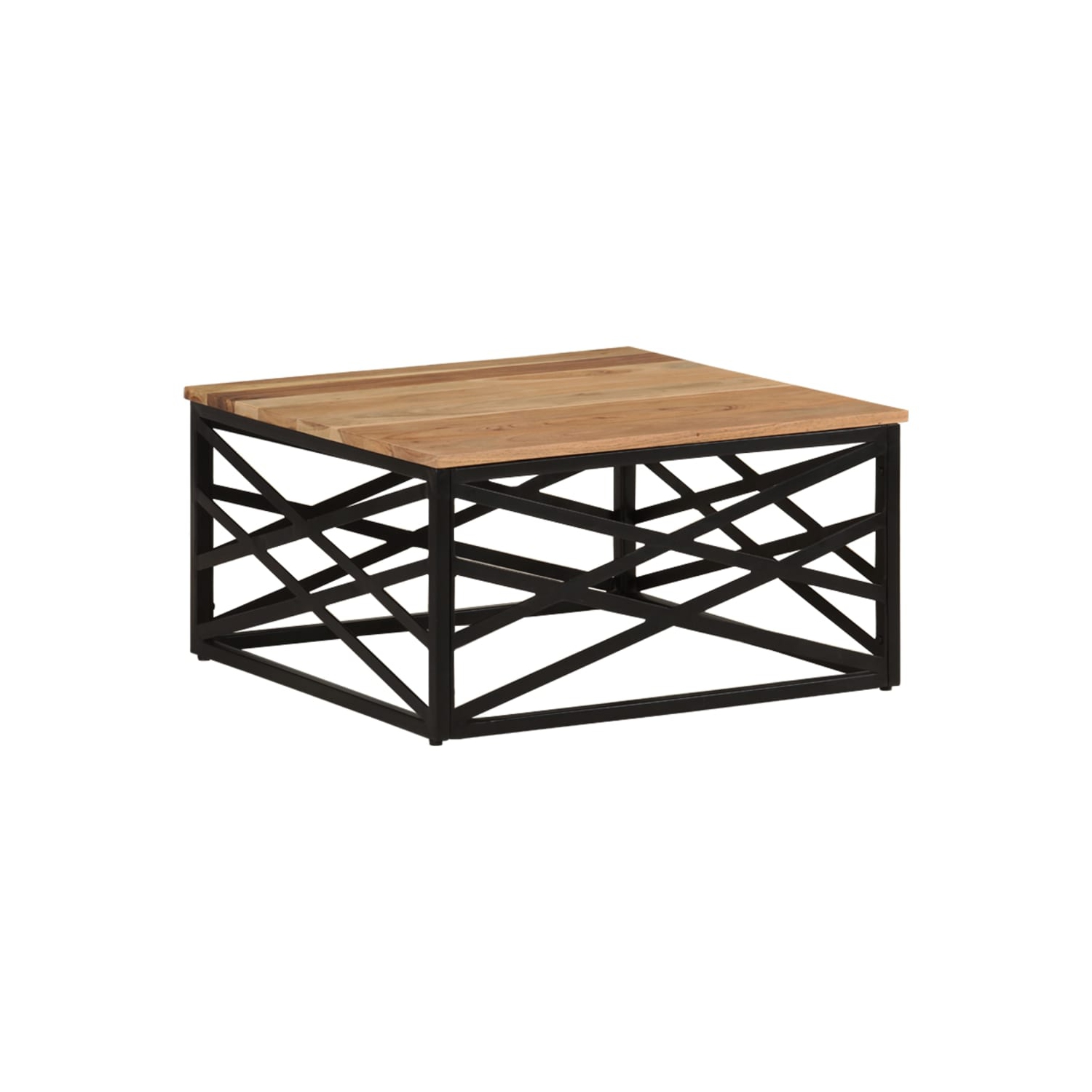 vidaXL Coffee Table 68x68x35 cm Solid Acacia Wood