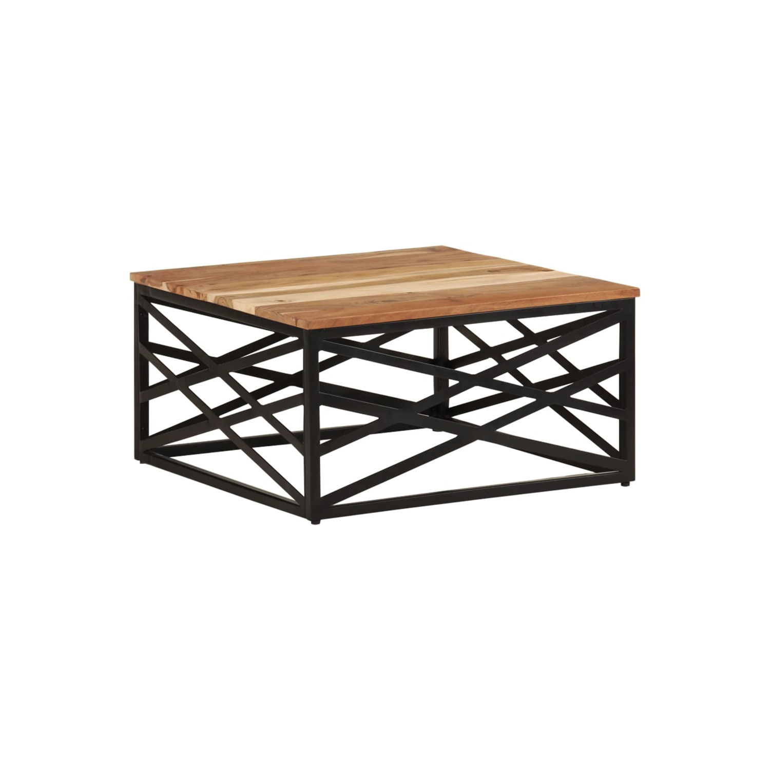 vidaXL Coffee Table 68x68x35 cm Solid Acacia Wood