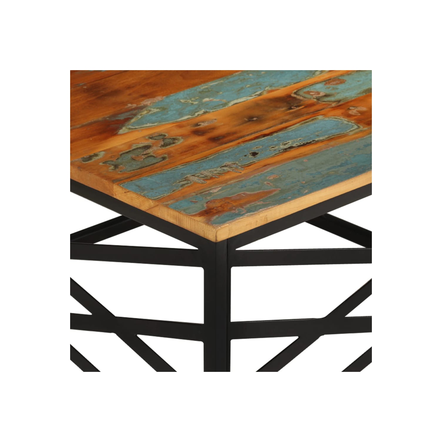 vidaXL Coffee Table 68x68x35 cm Solid Reclaimed Wood