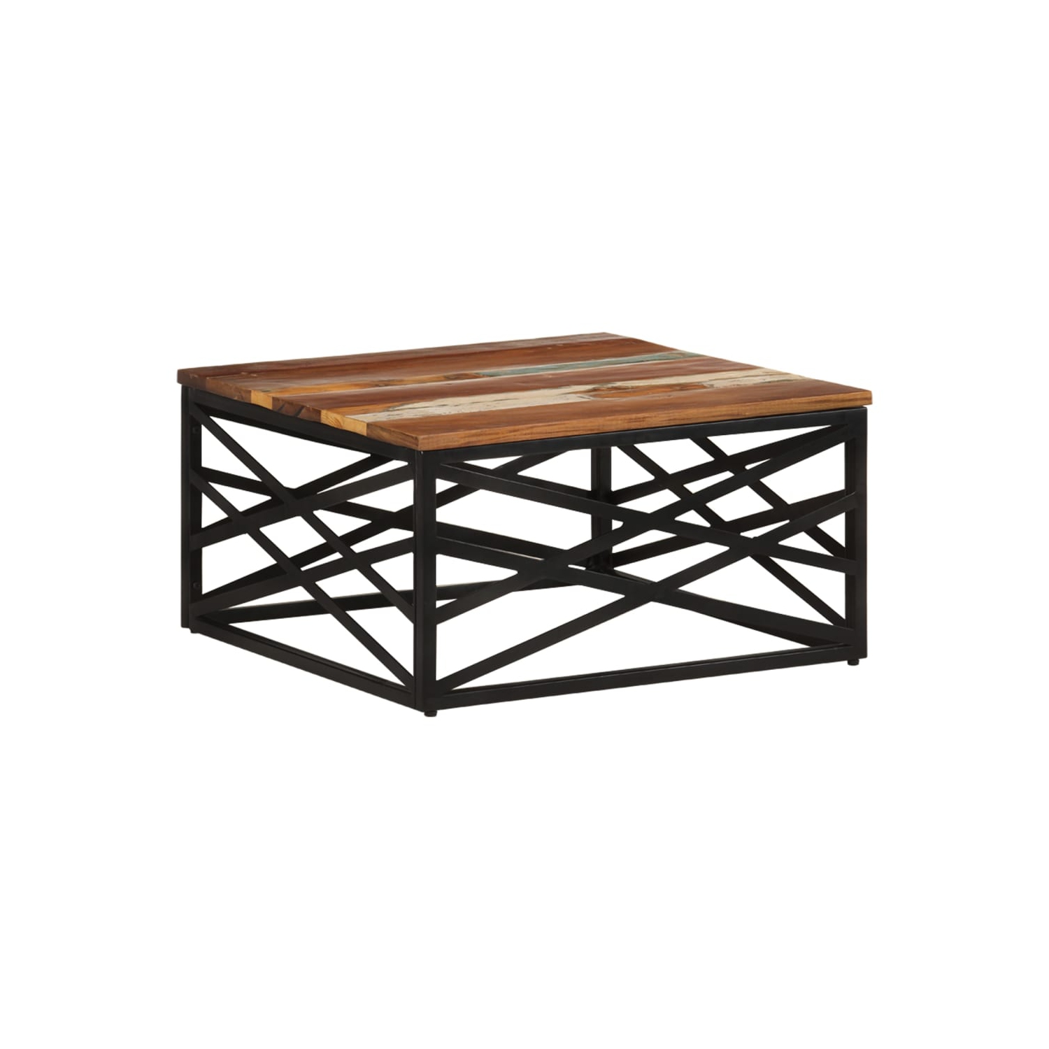 vidaXL Coffee Table 68x68x35 cm Solid Reclaimed Wood