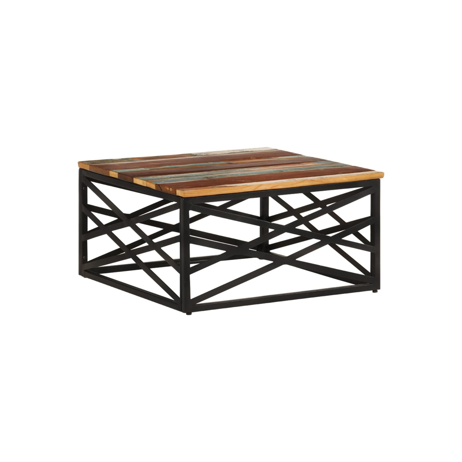 vidaXL Coffee Table 68x68x35 cm Solid Reclaimed Wood