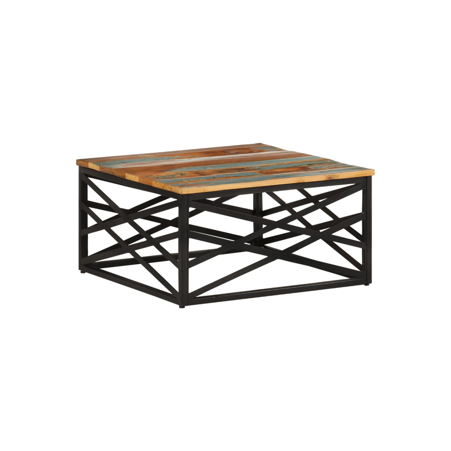 vidaXL Coffee Table 68x68x35 cm Solid Reclaimed Wood