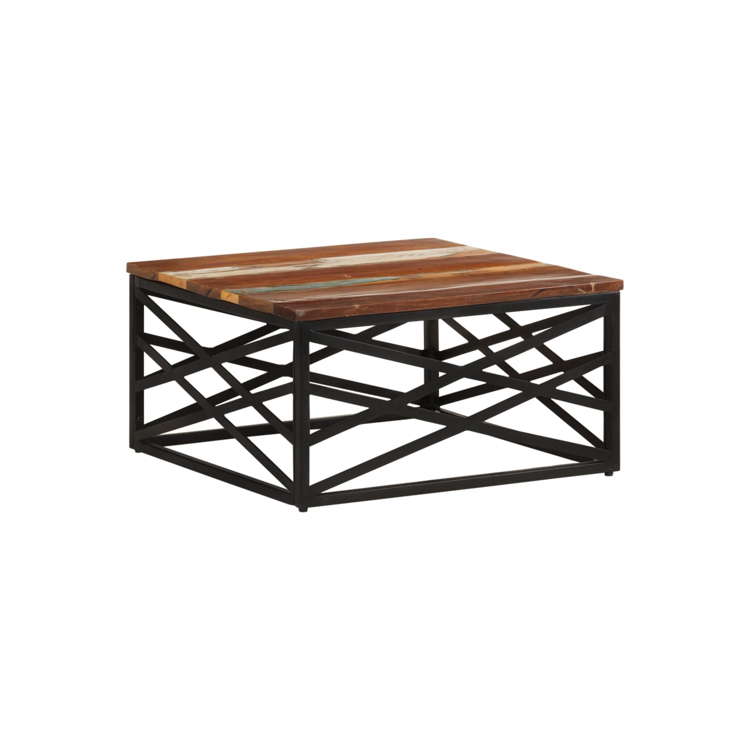 vidaXL Coffee Table 68x68x35 cm Solid Reclaimed Wood
