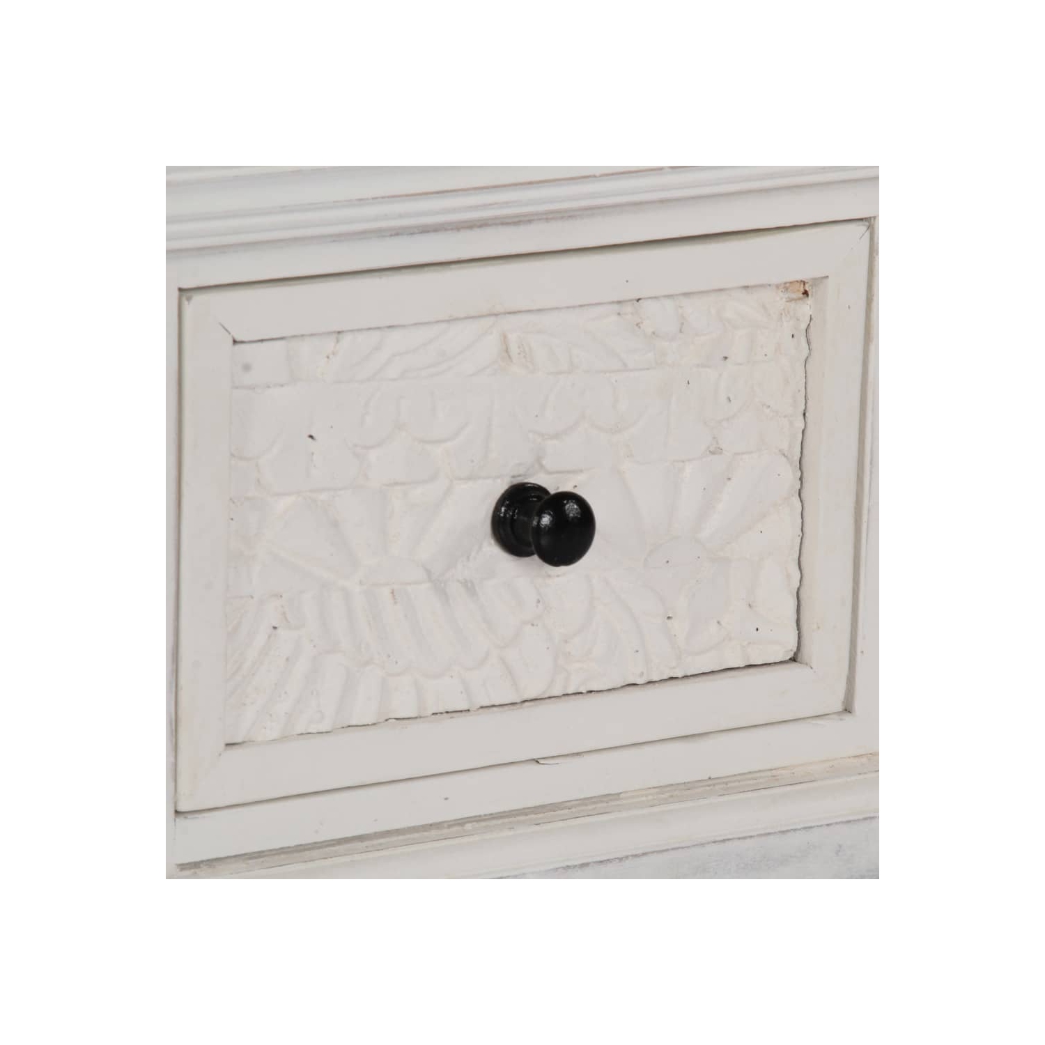 vidaXL Coffee Table White 70x70x30 cm Solid Mango Wood