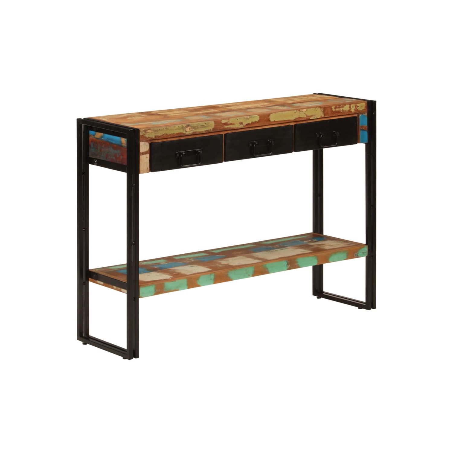Table console VIdaXL 110 x 30 x 30 po en bois massif recyclé 76&nbsp;cm