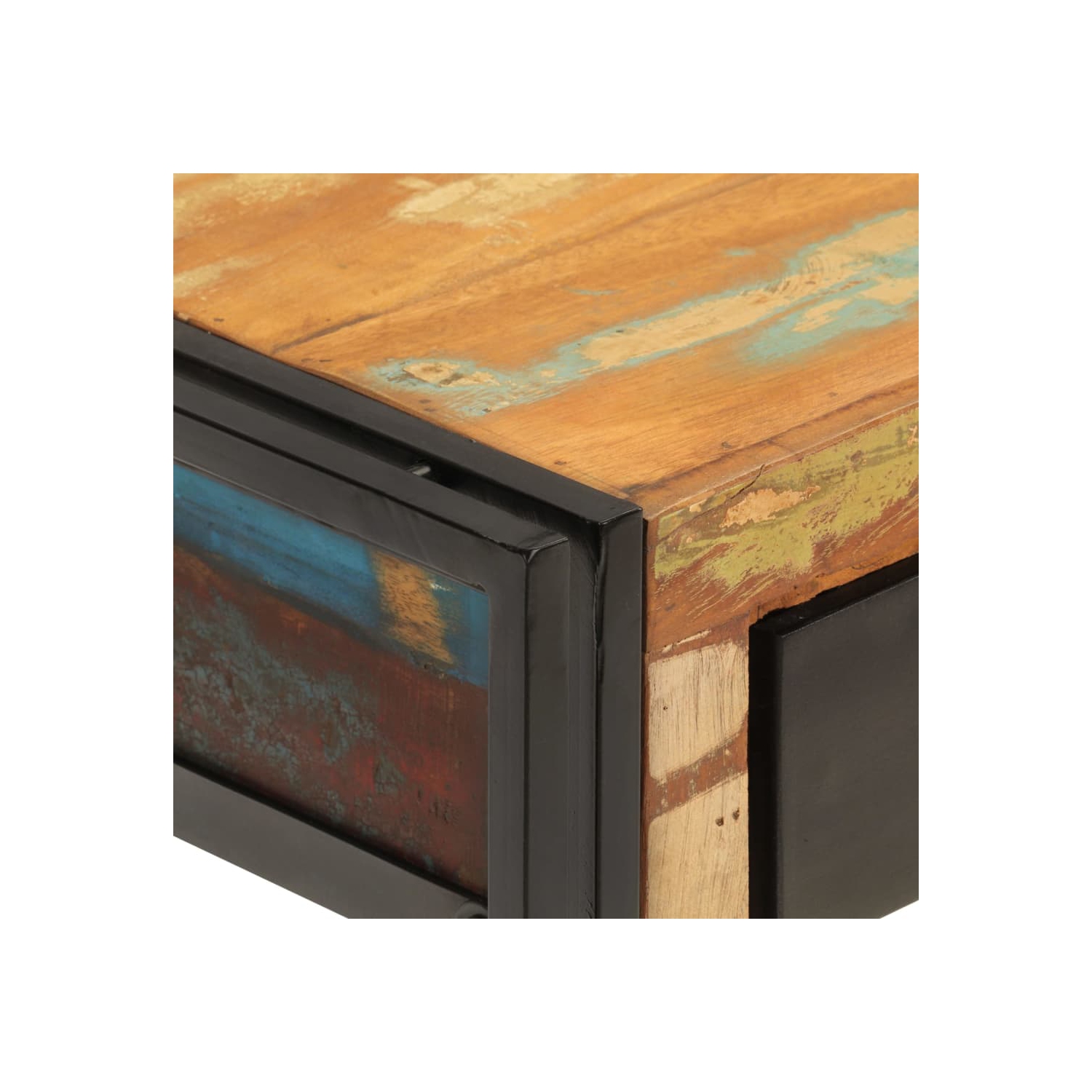 Table console VIdaXL 110 x 30 x 30 po en bois massif recyclé 76 cm