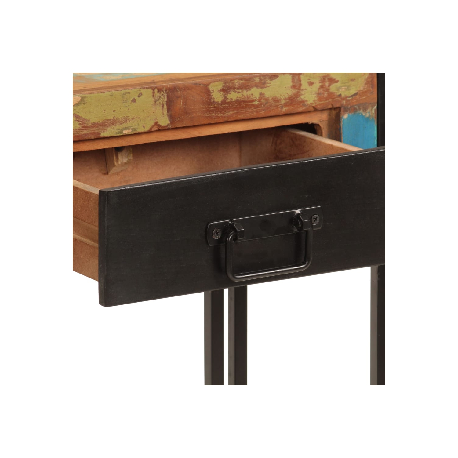 Table console VIdaXL 110 x 30 x 30 po en bois massif recyclé 76 cm