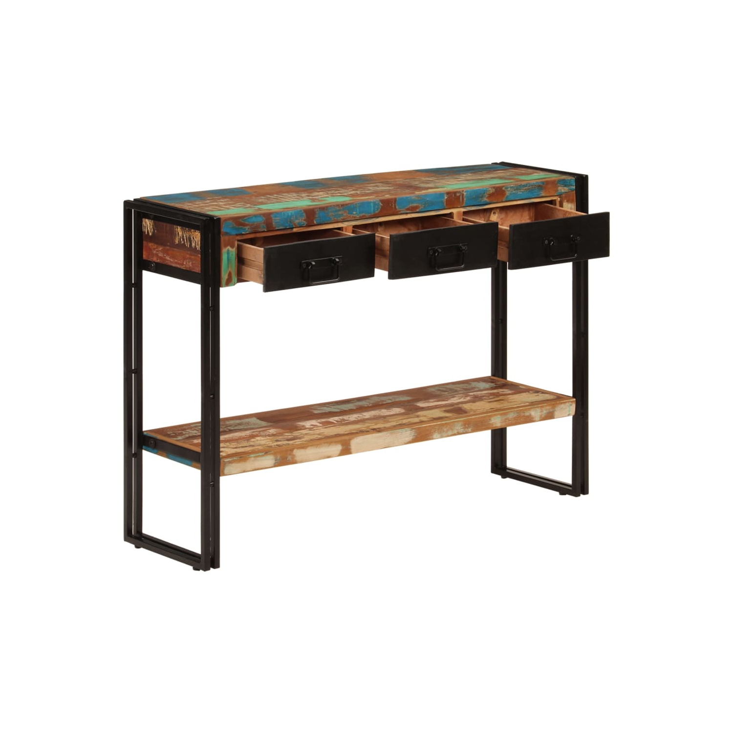 Table console VIdaXL 110 x 30 x 30 po en bois massif recyclé 76 cm