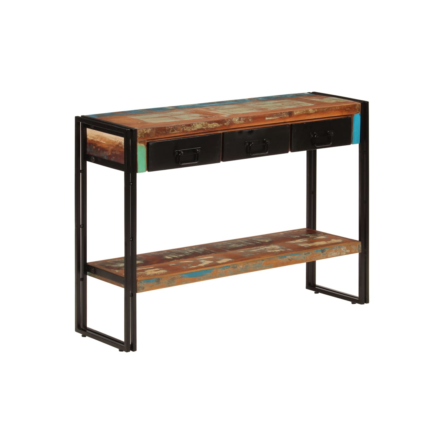 Table console VIdaXL 110 x 30 x 30 po en bois massif recyclé 76 cm