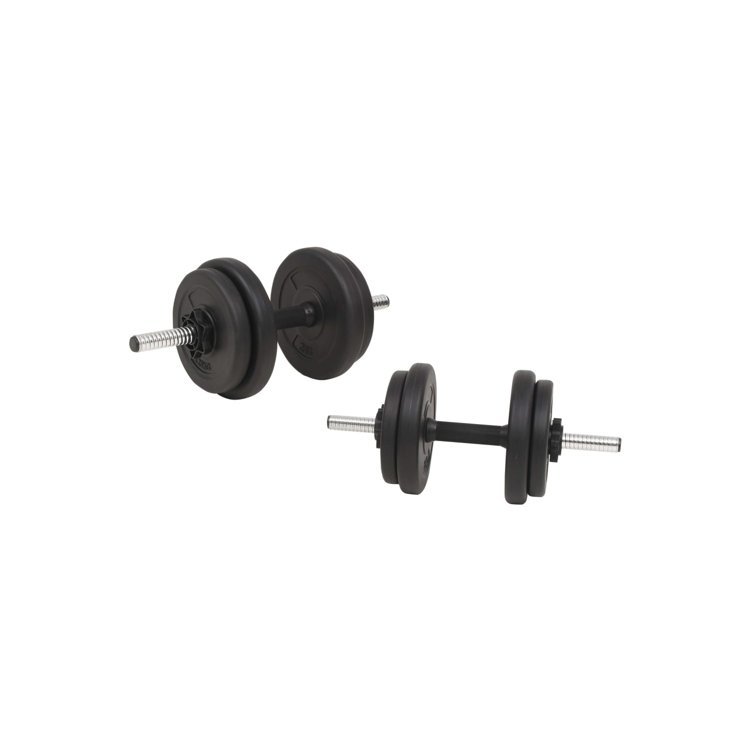 vidaXL Barbell and Dumbbell Set 60 kg